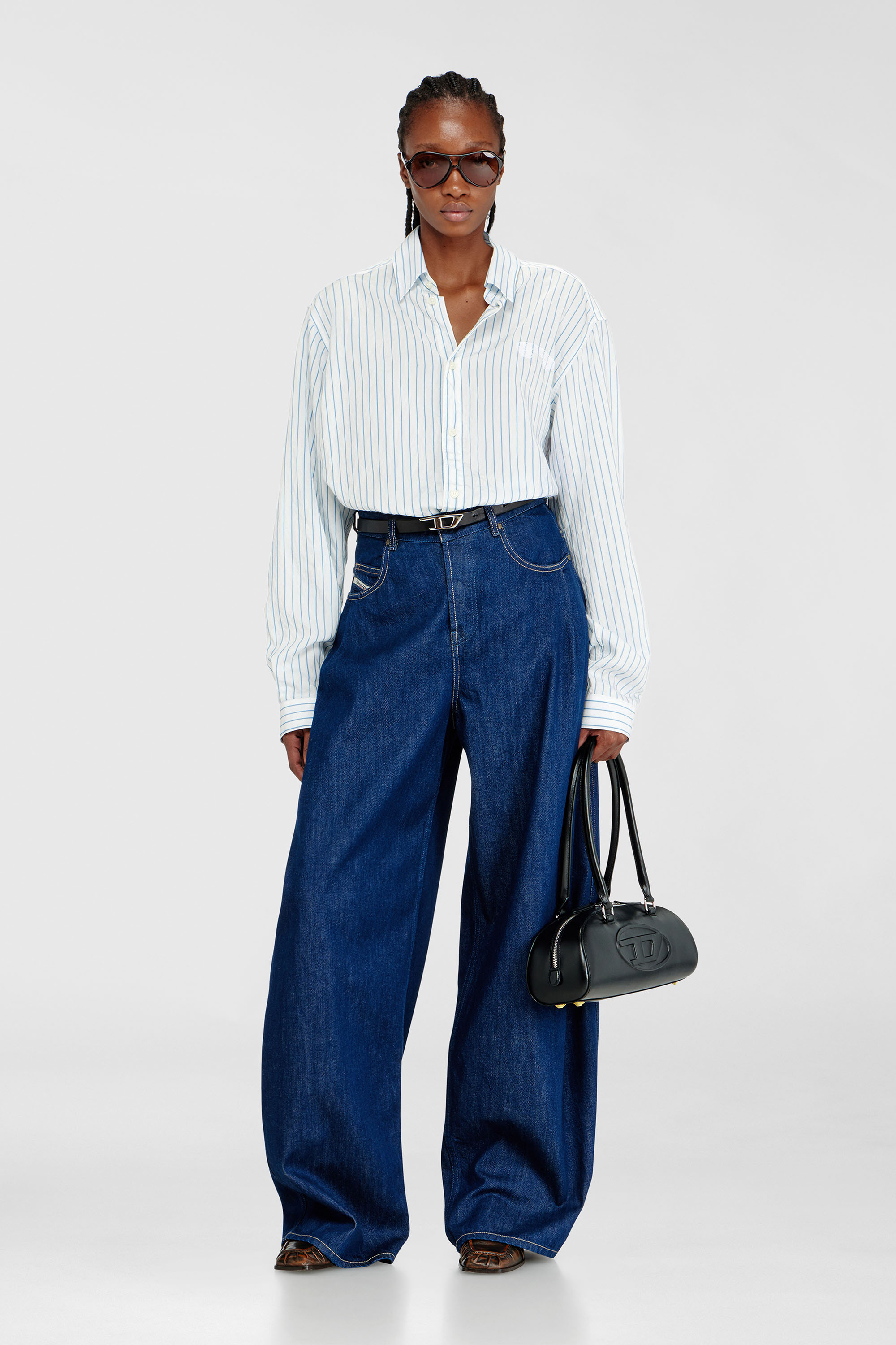 Diesel - Relaxed Jeans 1987 D-Khelz 09Q09 Femme, Bleu Fonc&eacute; - Image 1