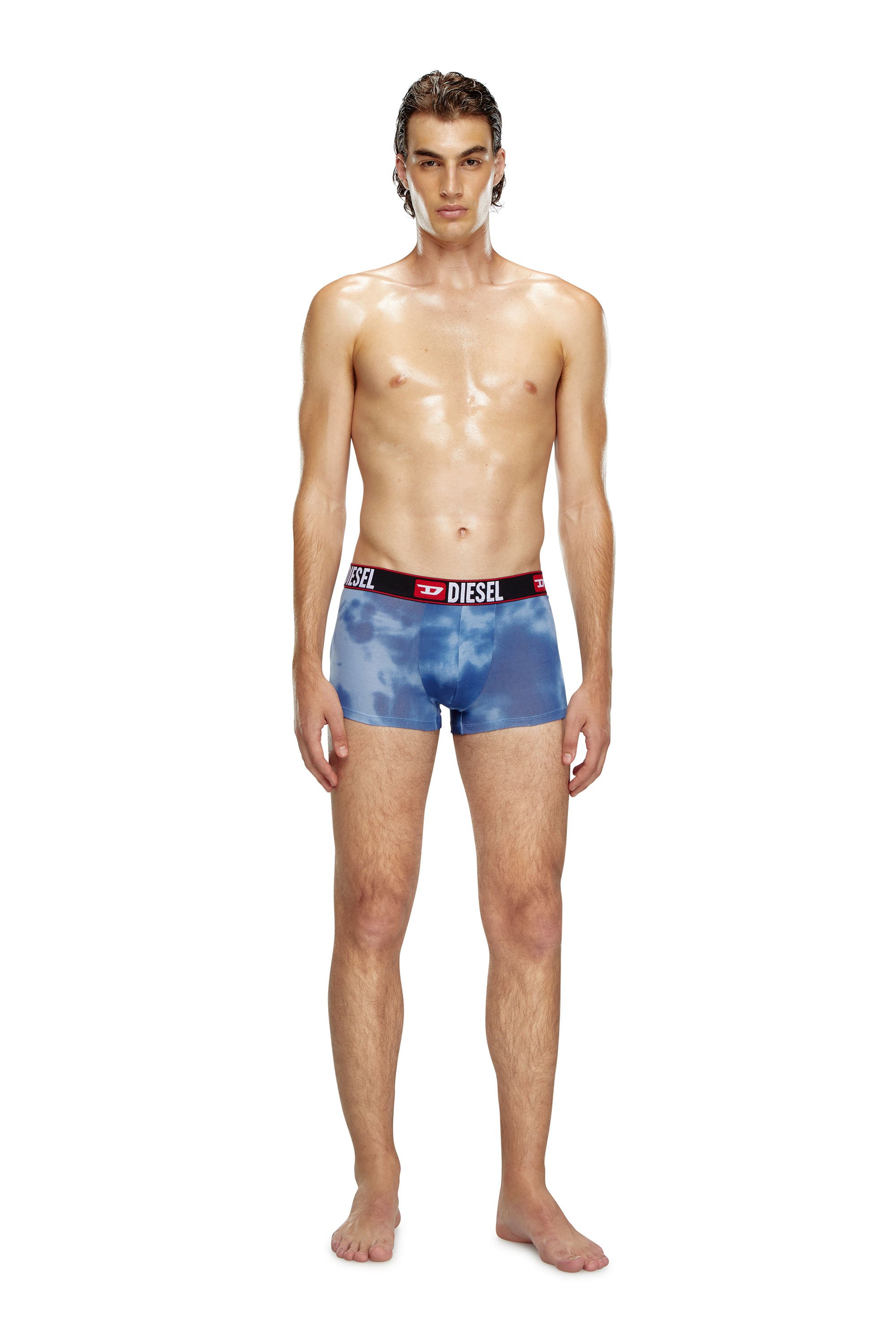 Diesel - UMBX-DAMIEN, Boxer avec imprimé nuage Homme in Bleu - 1