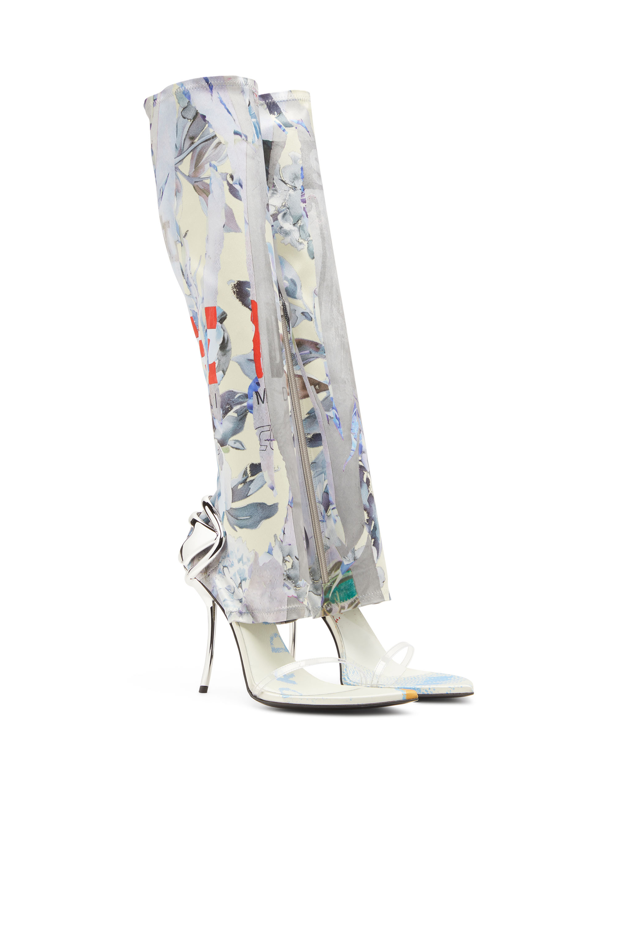 Diesel - D-TEN&HALF SDL KB, D-Ten&Half-Sandales hybrides avec imprimé graphique Femme in Polychrome - 2