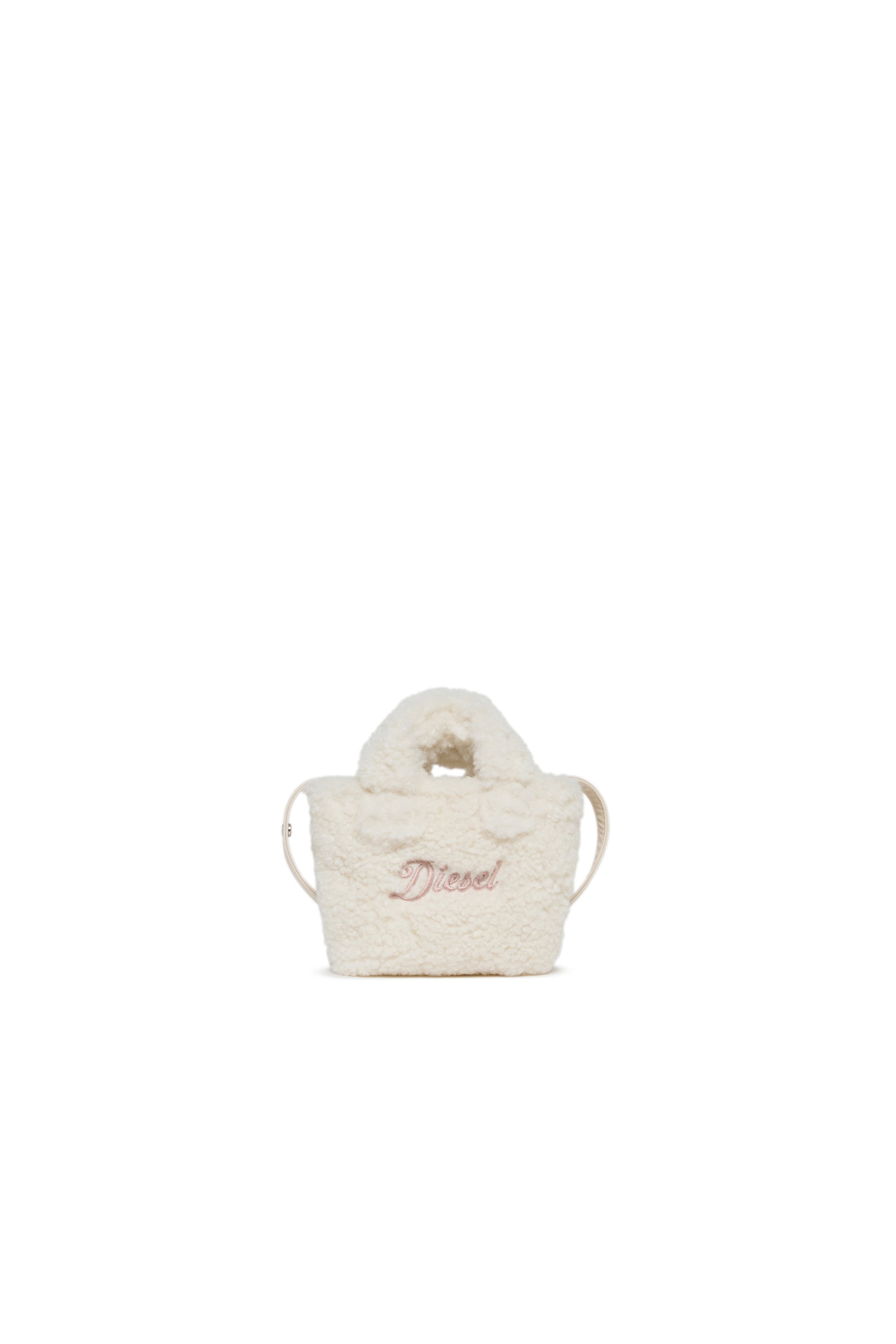 Diesel - WIXIT, WIXIT - Mini sac en polaire teddy Femme in Blanc - 1