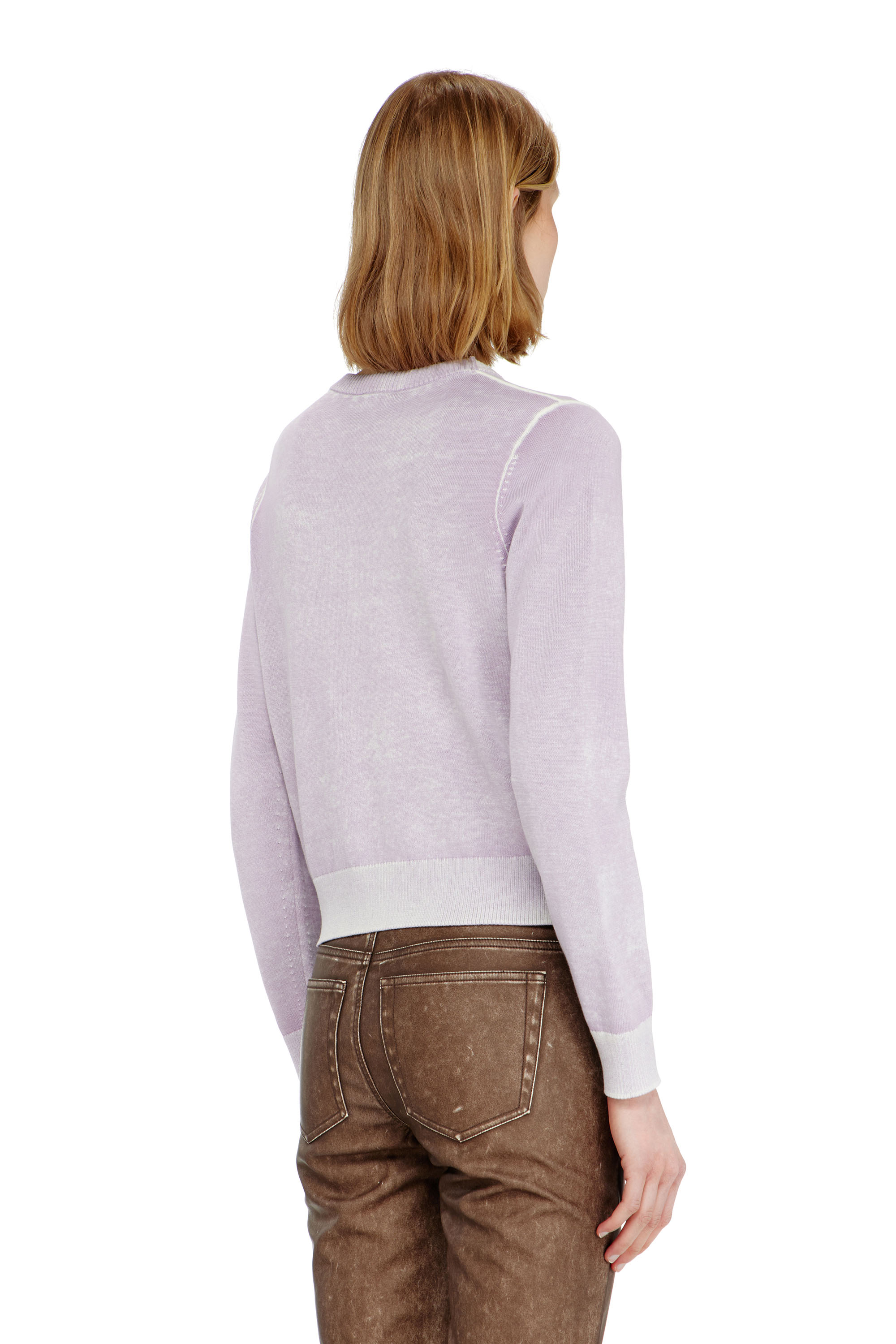 Diesel - M-LOVRE, Pull avec impression invers&eacute;e d&eacute;lav&eacute;e Femme in ToBeDefined - 4
