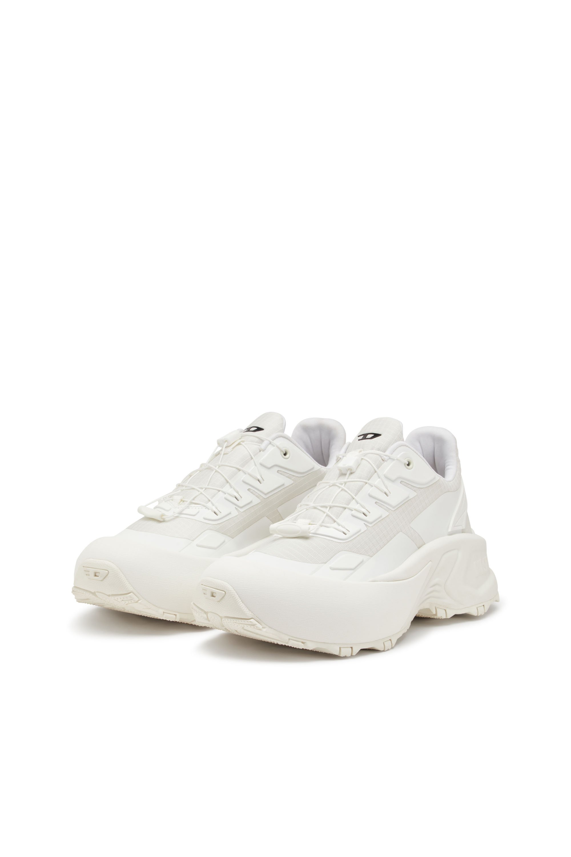 Diesel - D-CAGE RUNNER, D-Cage Runner-Sneakers en ripstop avec bordure en TPU Homme in Blanc - 9