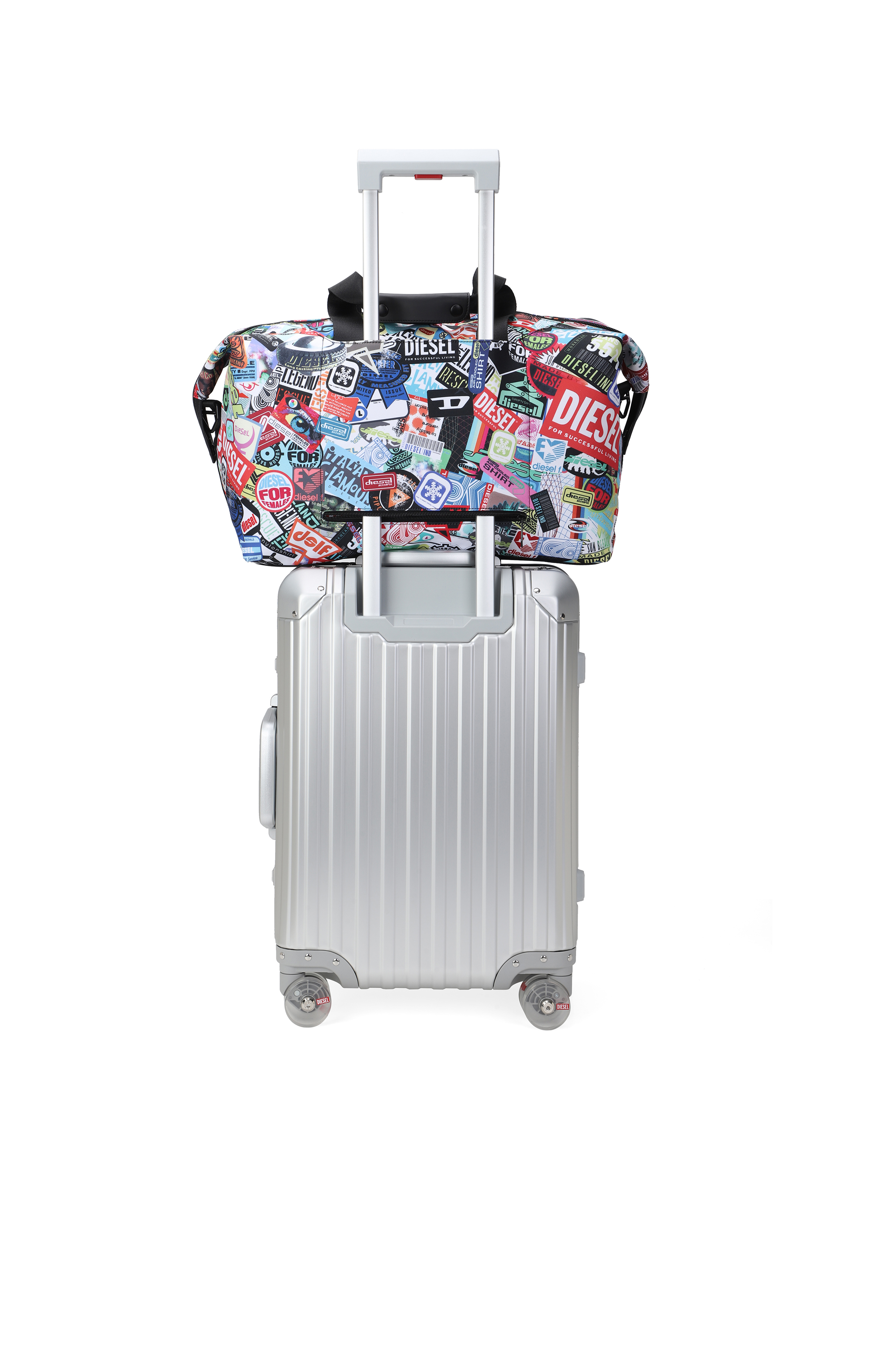 Diesel - DIESEL PC PRINTED DUFFLE-STICKERS- DSB00, Sac de voyage pratique avec des autoc Mixte in Polychrome - 2