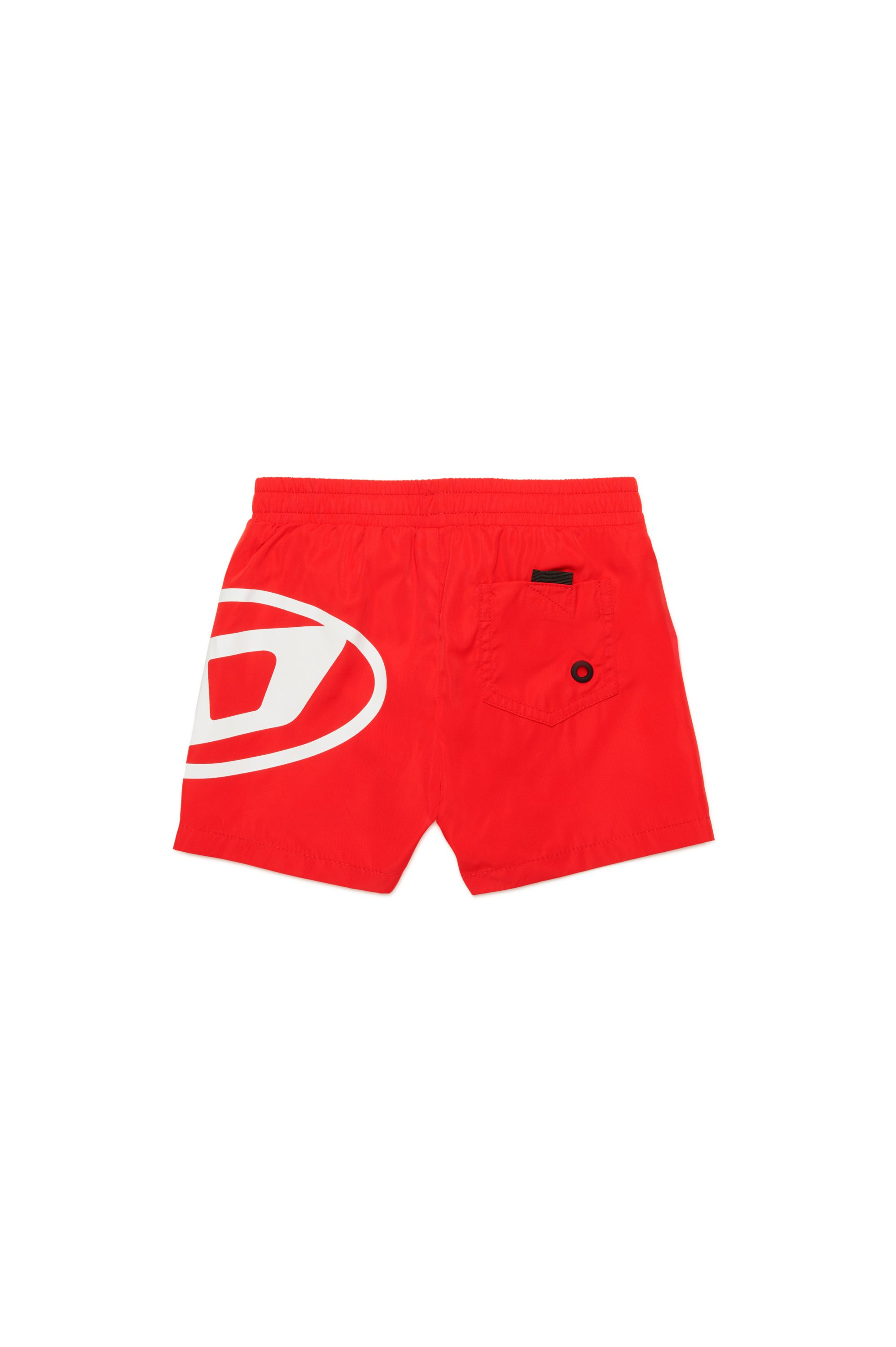 Diesel - MRULB, Short de bain avec imprimé Oval D Homme in Rouge - 2