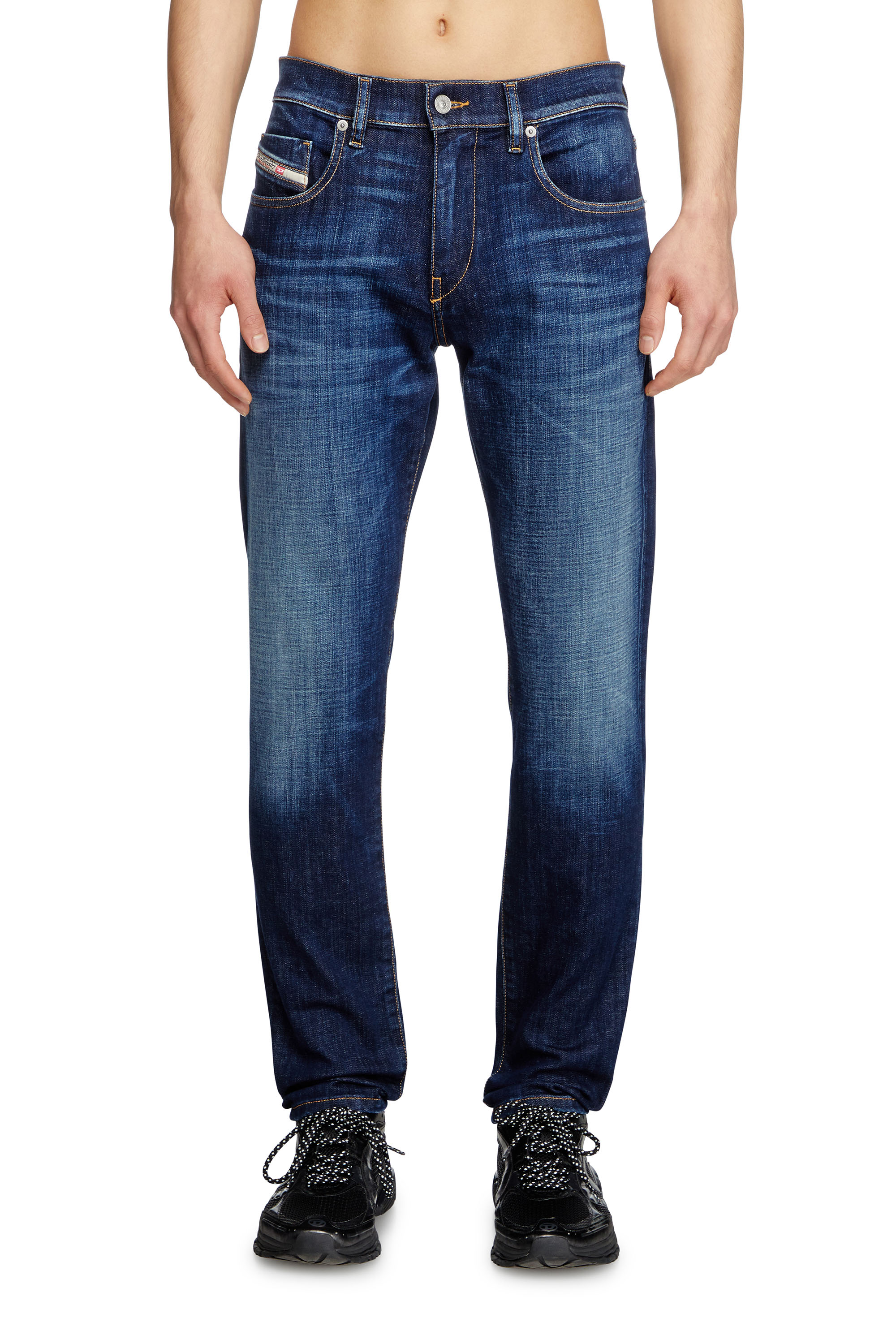 Diesel - Slim Jeans 2019 D-Strukt 09L61 Homme, Bleu moyen - Image 2