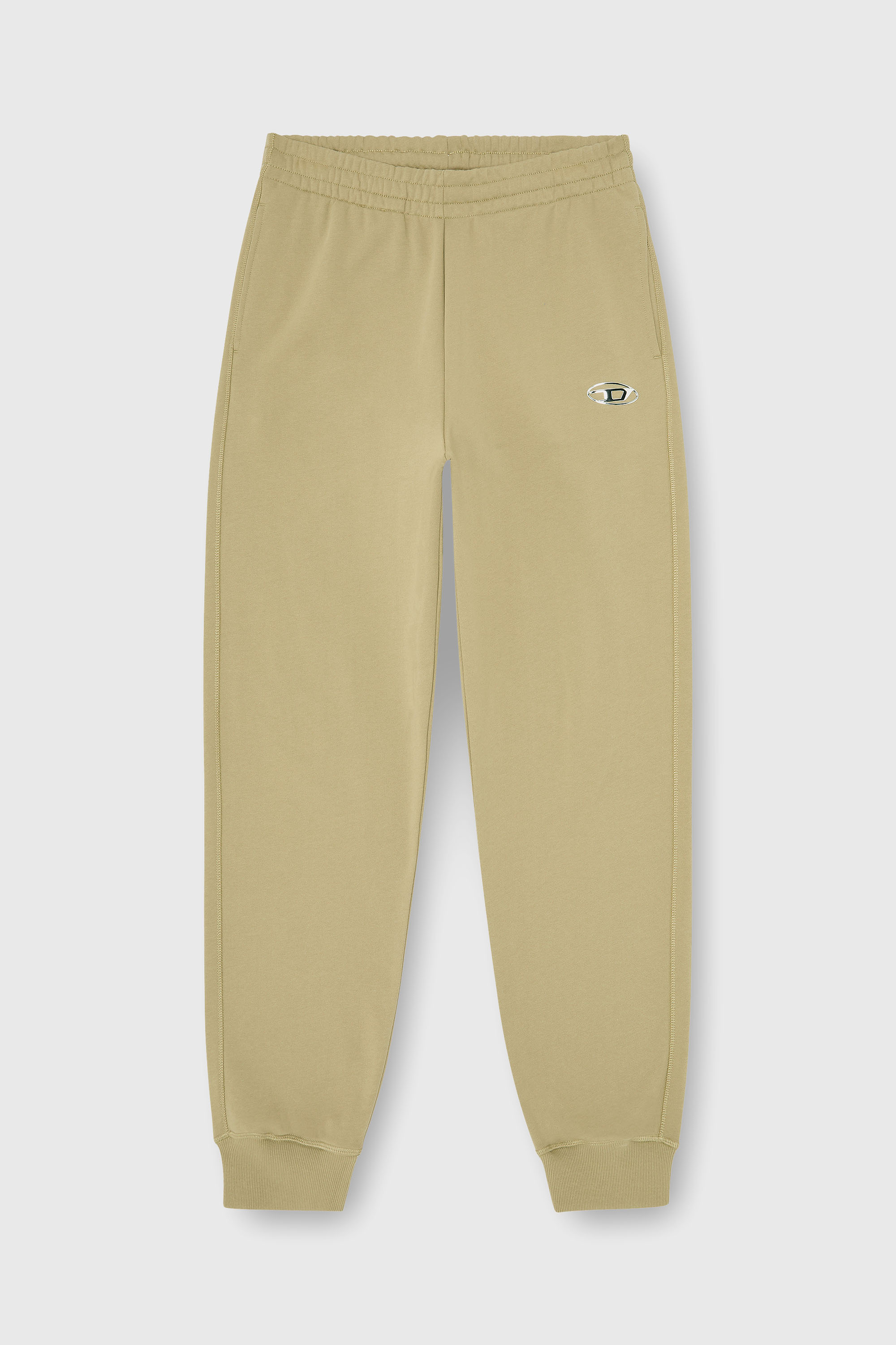 Diesel - P-MARKY-IOD, Pantalon en coton avec Oval D m&eacute;tallique Homme in Beige - 2