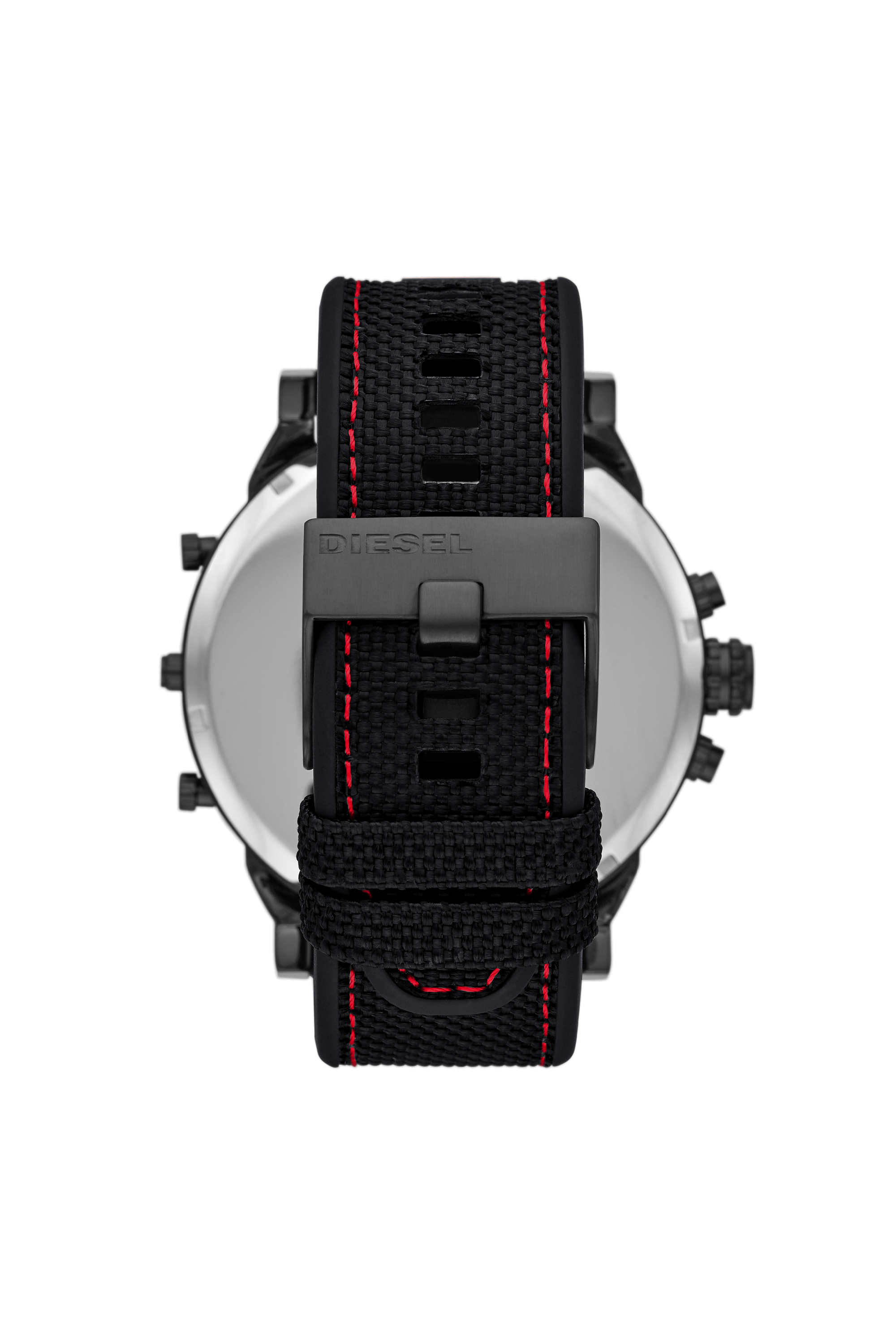 Diesel - DZ7433, Montre Mr.&nbsp;Daddy&nbsp;2.0 chronographe en silicone et nylon noir Homme in Noir - 2