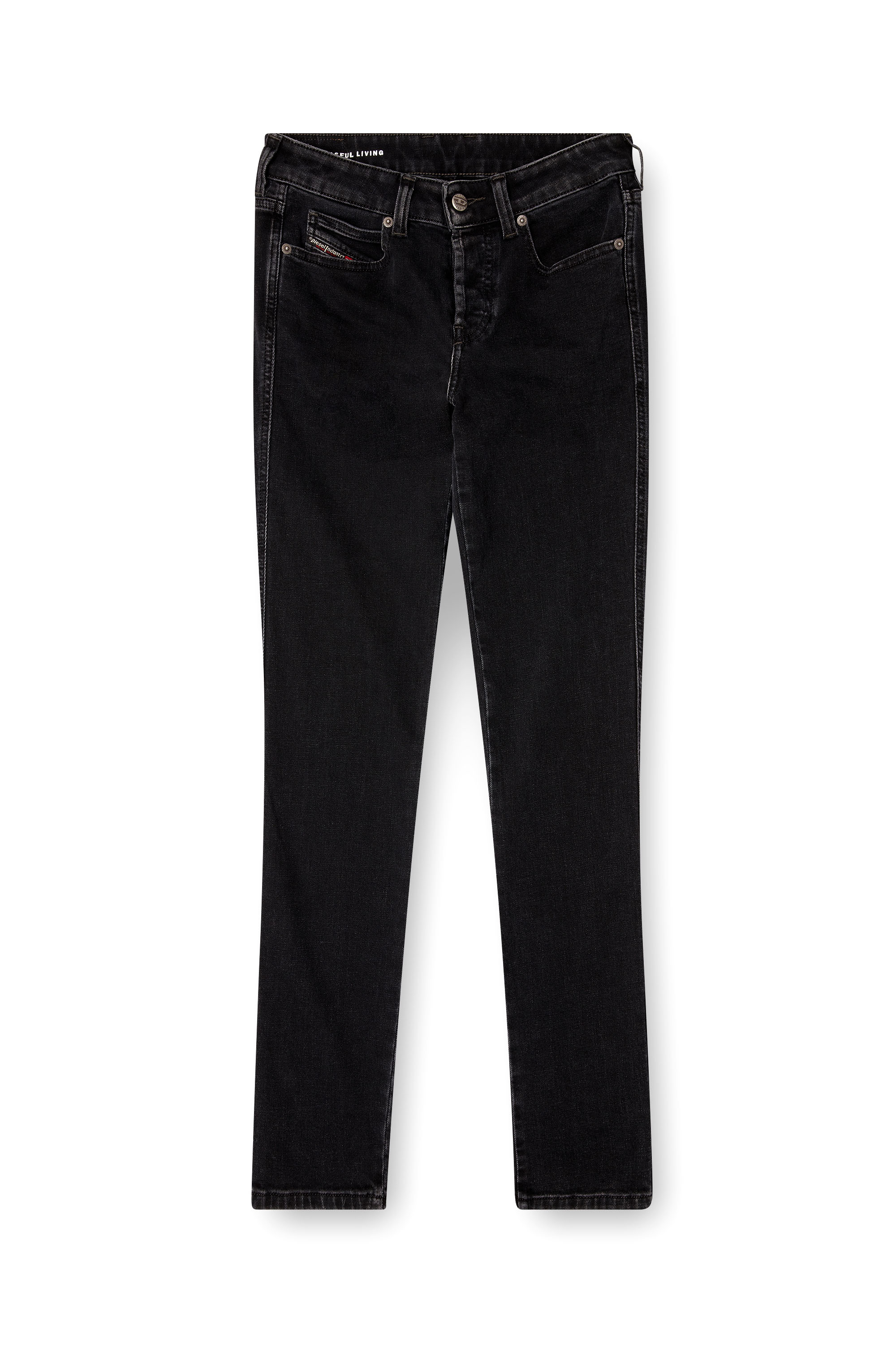 Diesel - Slim Jeans 1992 D-Jiann 09M69 Femme, Noir/Gris foncé - Image 3