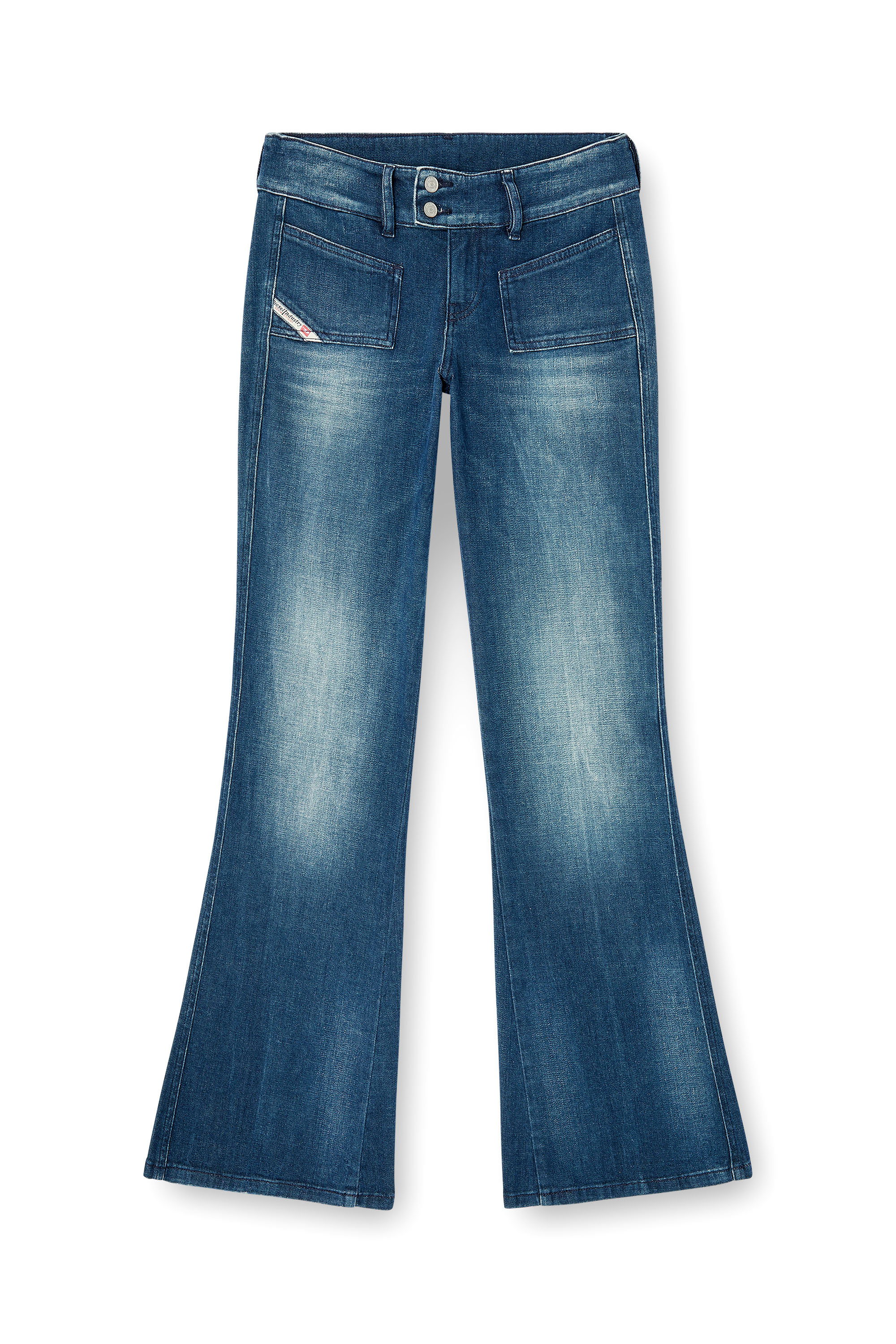 Diesel - Bootcut Jeans D-Hush 0ADBQ Femme, Bleu - Image 3
