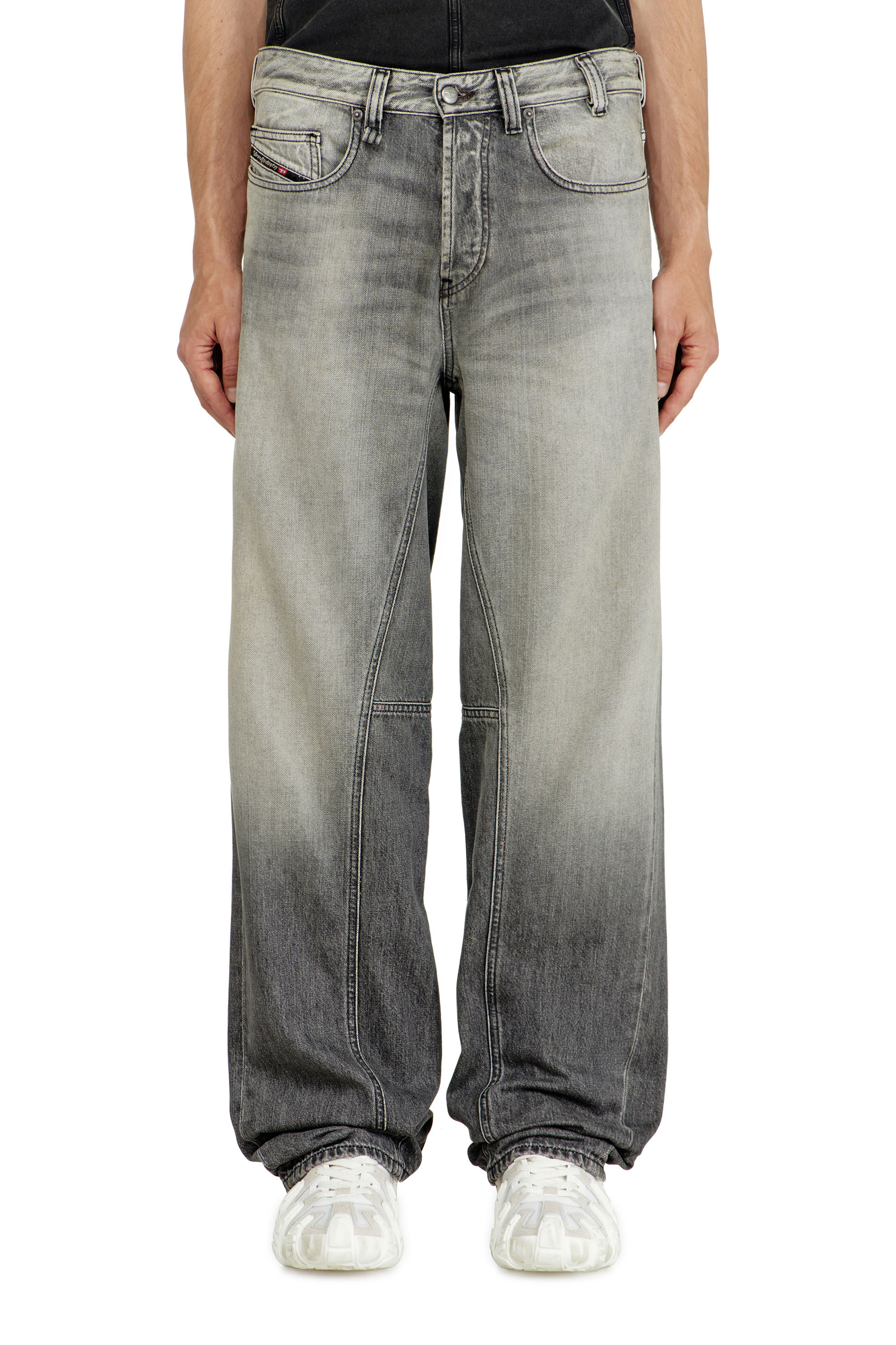 Diesel - Relaxed Jeans 2001 D-Macro 09P56 Homme, Gris - Image 4
