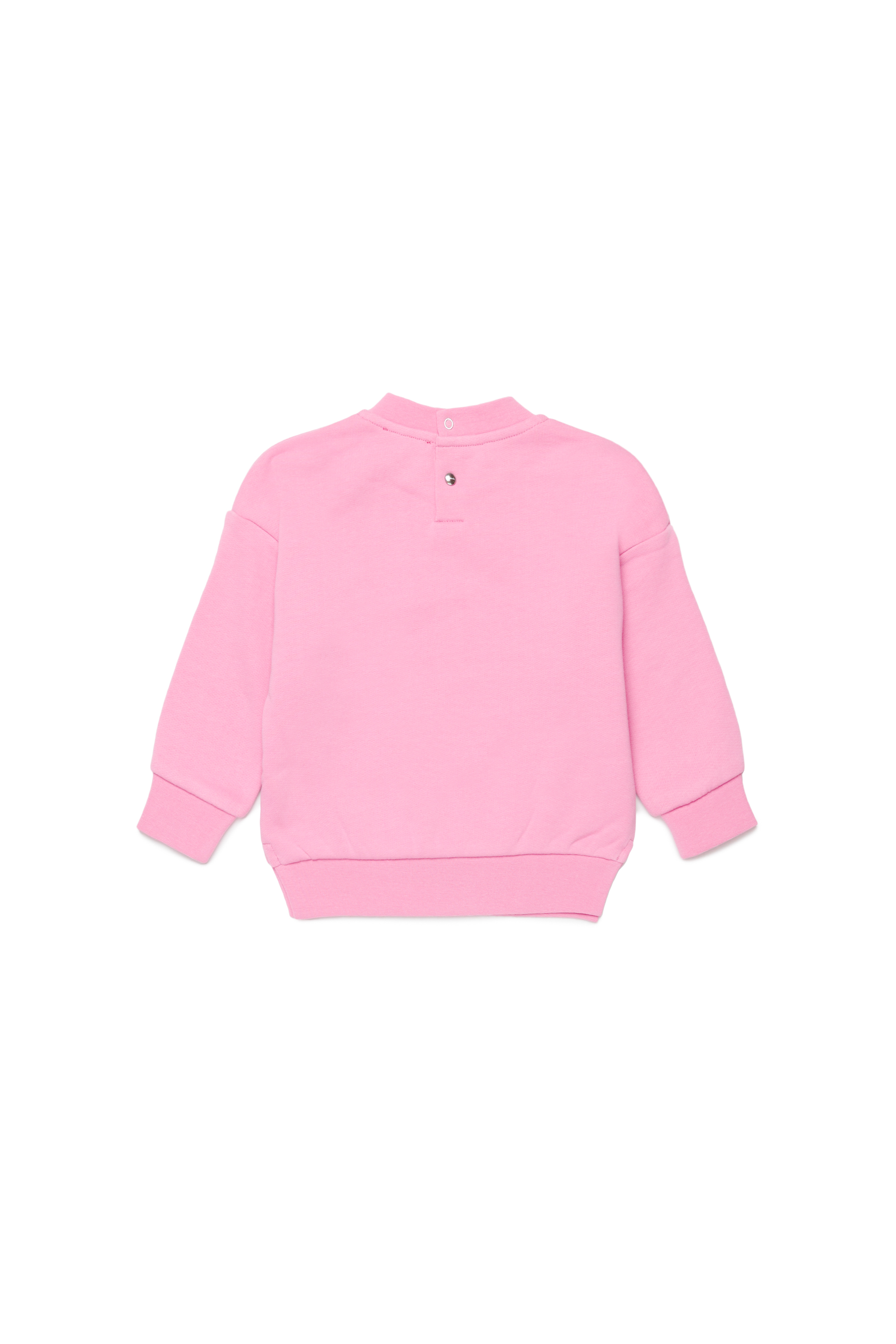 Diesel - STILTYB, Woman Sweatshirt with crystal Oval D logo in Pink - Image 2
