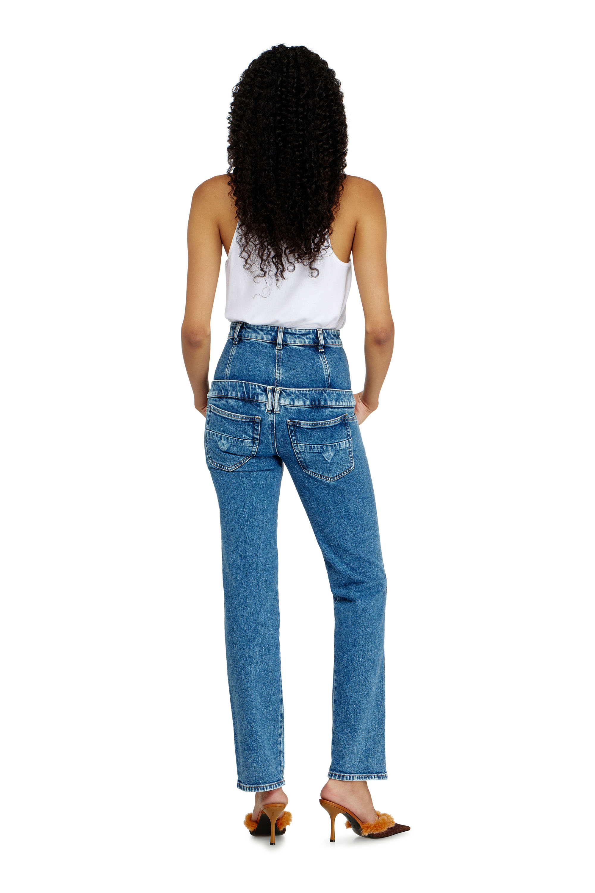 Diesel - Slim Jeans D-Fynora 007EU Femme, Bleu moyen - Image 3