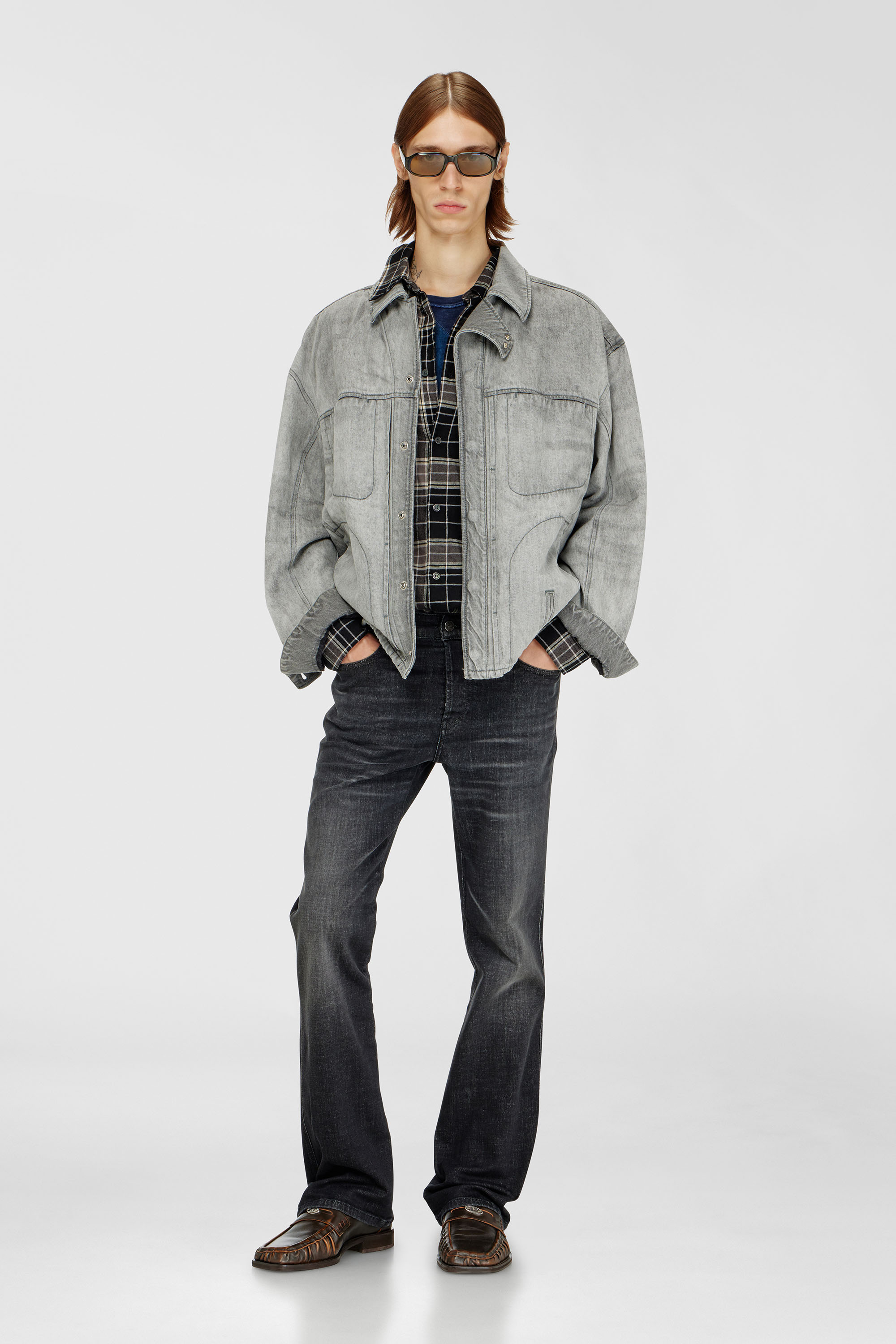 Diesel - Bootcut Jeans 1998 D-Buck 09H34 Homme, Noir/Gris fonc&eacute; - Image 1