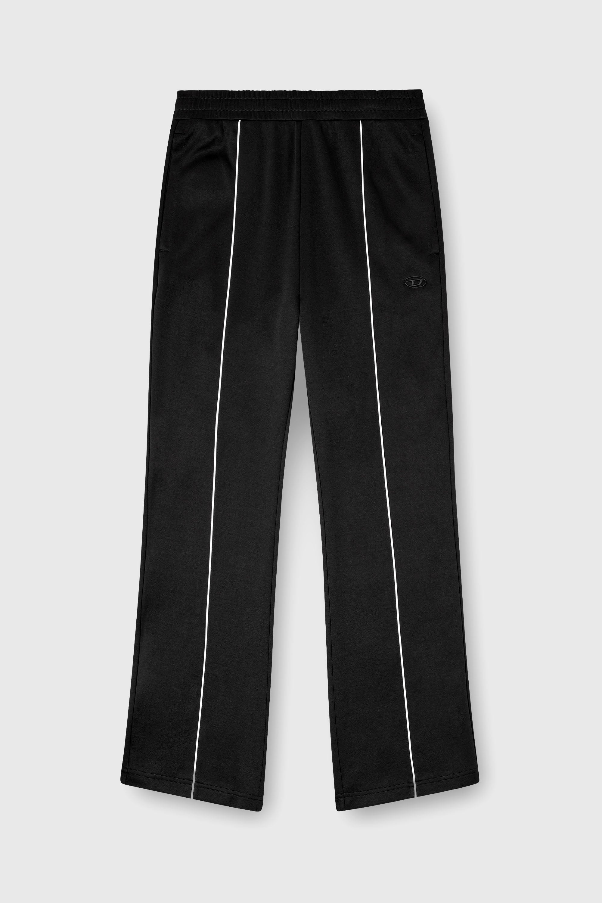 Diesel - P-LOCKING-DO, Pantalon avec passepoil contrastant Homme in Noir - 2