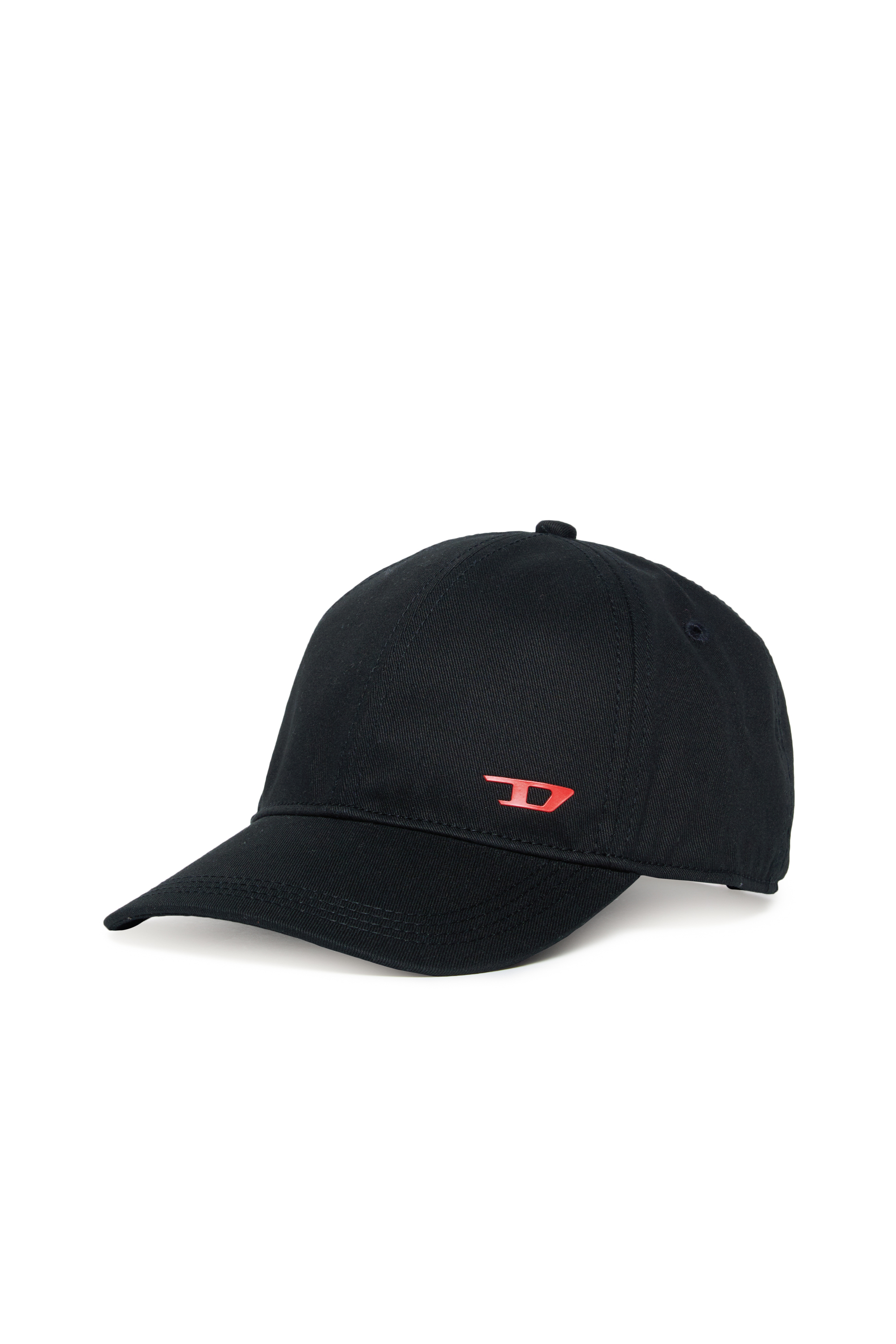 Diesel - FENSID, Casquette de baseball avec logo D Homme in Noir - 1