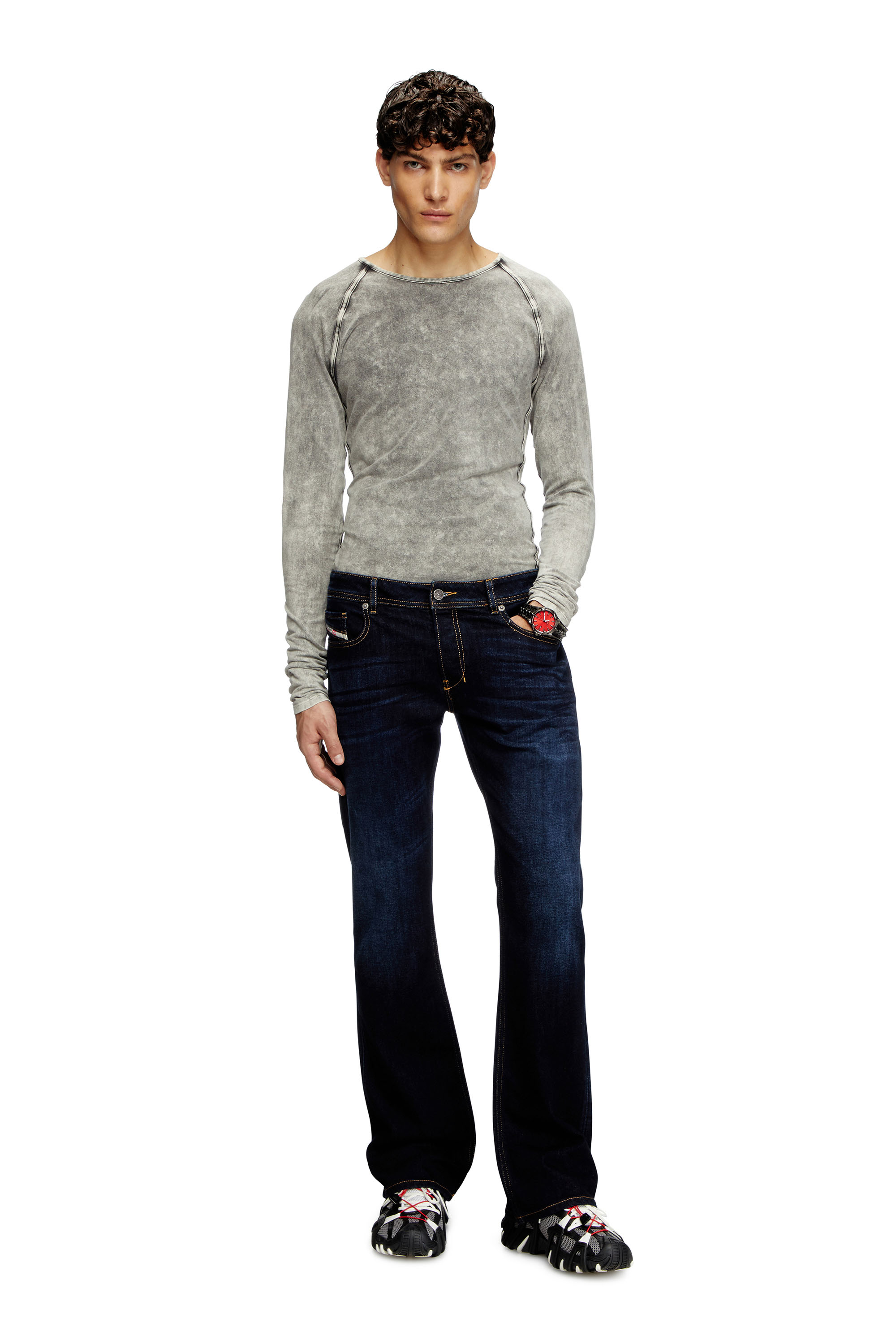 Diesel - Bootcut Jeans 2007 Zatiny 009ZS Homme, Bleu Foncé - Image 2