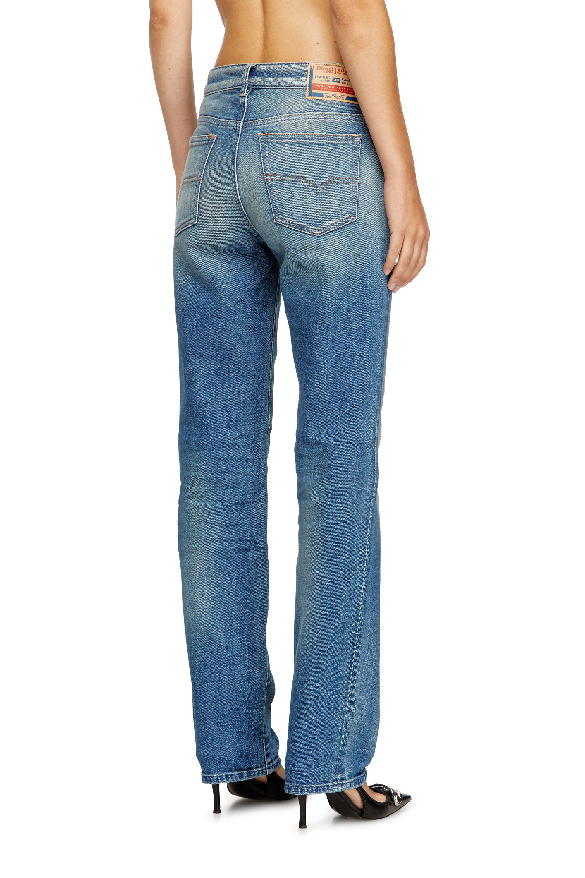 Diesel - Regular Jeans 1989 D-Mine 09M14 Femme, Bleu moyen - Image 4