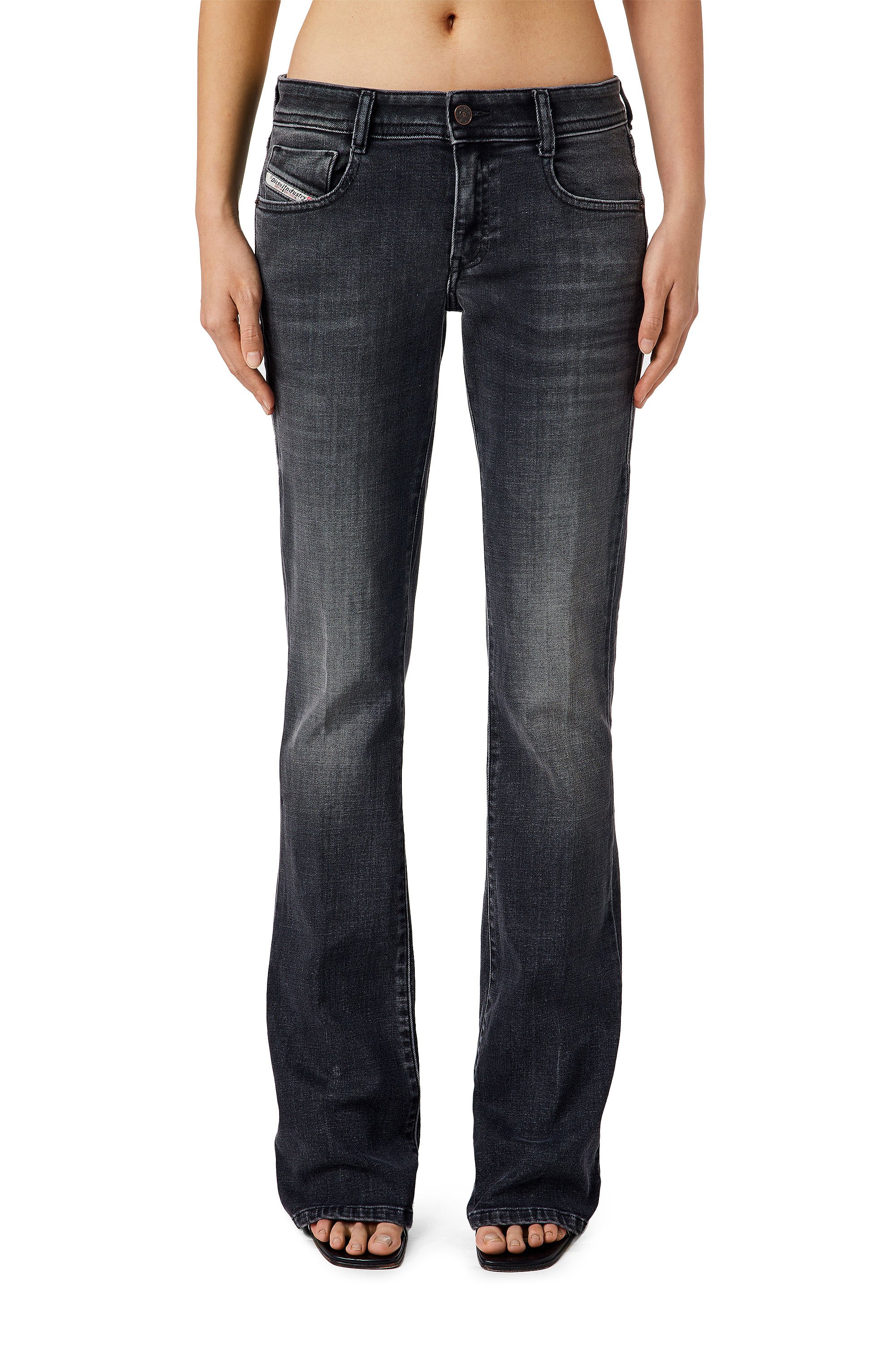 1969 D-EBBEY 0EIAG Bootcut and Flare Jeans, Black/Dark grey - Jeans
