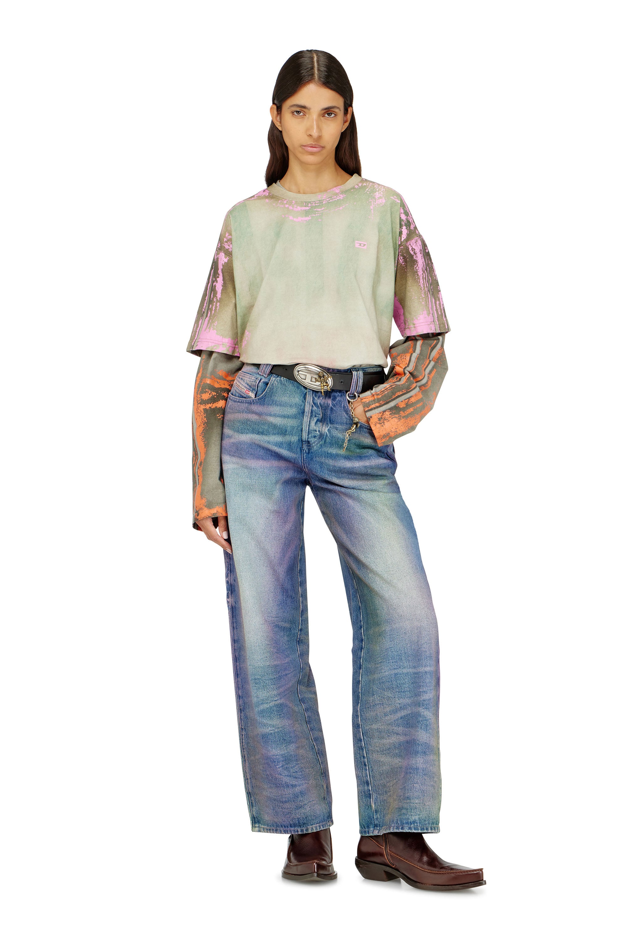Diesel - Relaxed Jeans 1982 D-Hakou 007FW Mixte, null - Image 2