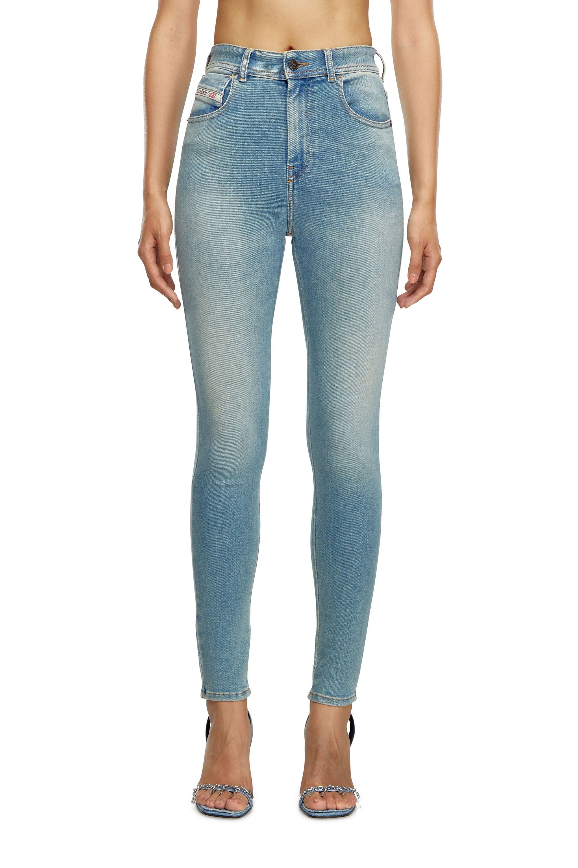 Diesel - Femme Super skinny Jeans 1984 Slandy-High 09J09, Bleu Clair - Image 2