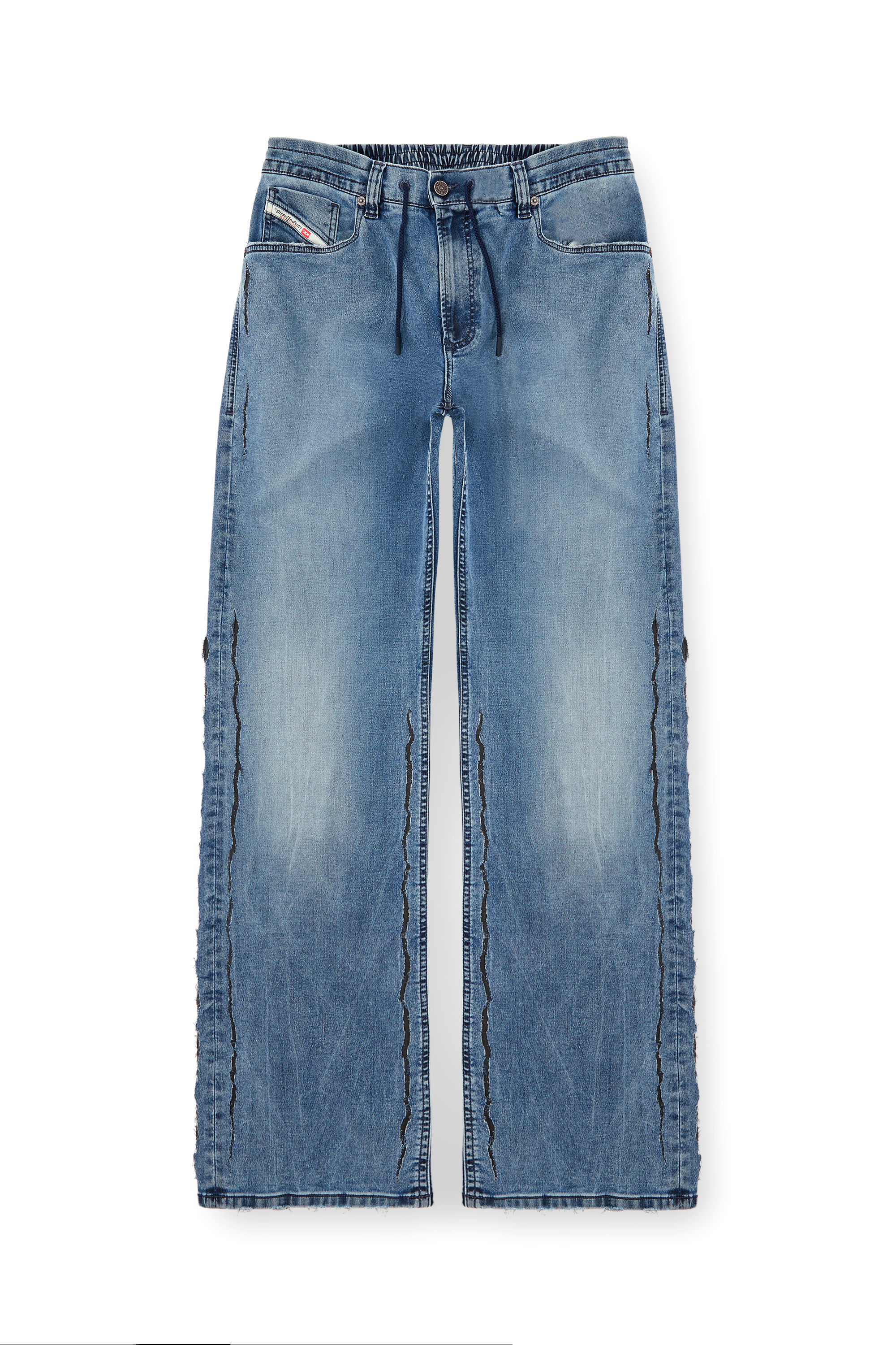 Diesel - Man's Relaxed 2080 D-Reel Joggjeans® 09K64, Medium blue - 3