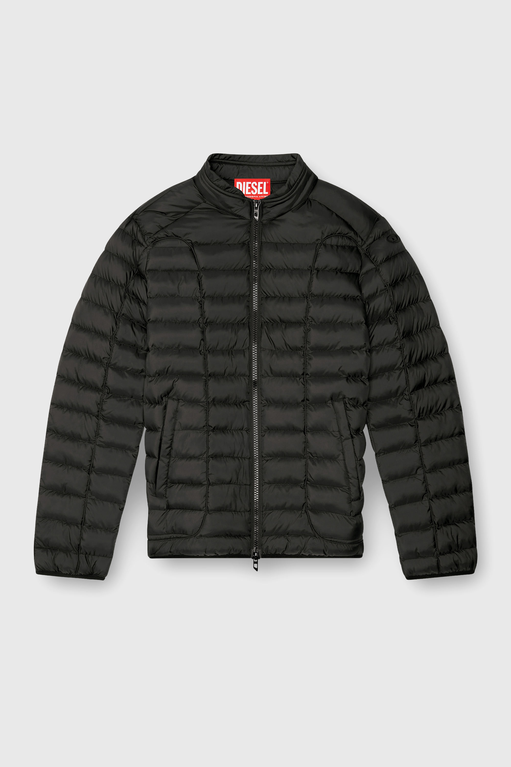 Diesel - W-PILOT, Veste doudoune en nylon l&eacute;ger Homme in Noir - 2