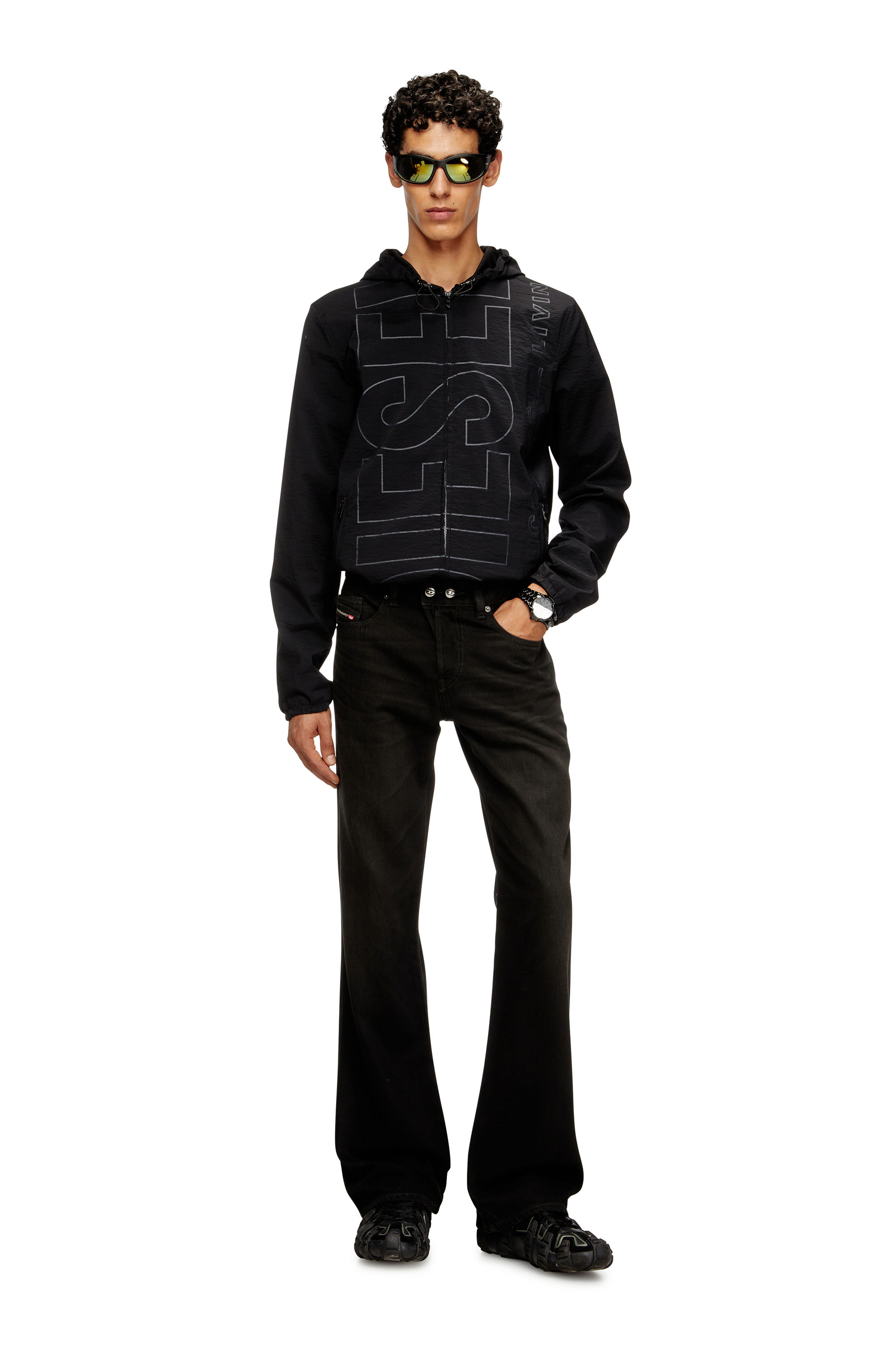 Diesel - Bootcut Jeans 1998 D-Buck 09M20 Homme, Noir/Gris foncé - Image 2