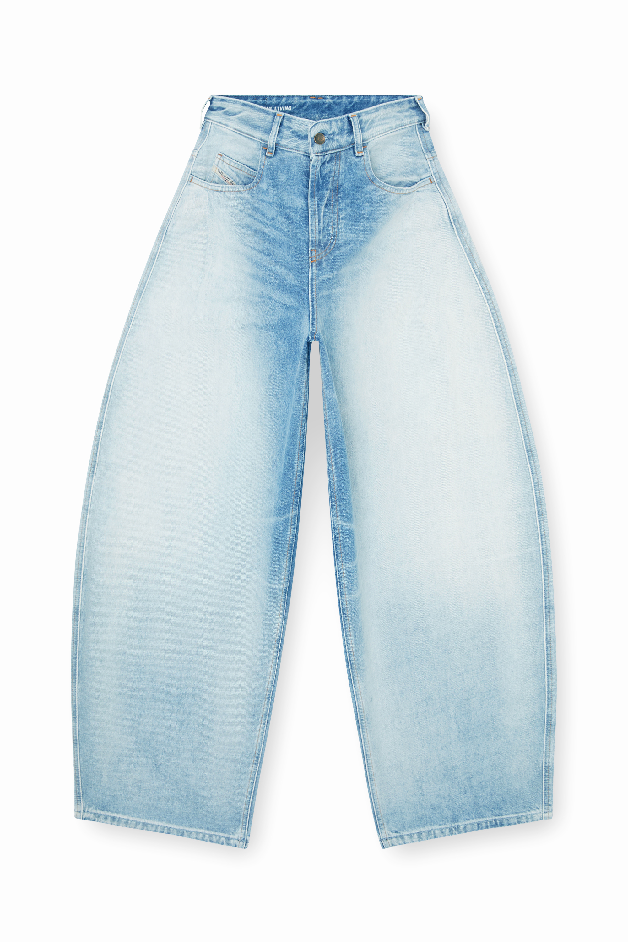 Diesel - Relaxed Jeans 1987 D-Khelz 007EE Femme, Bleu Clair - Image 3