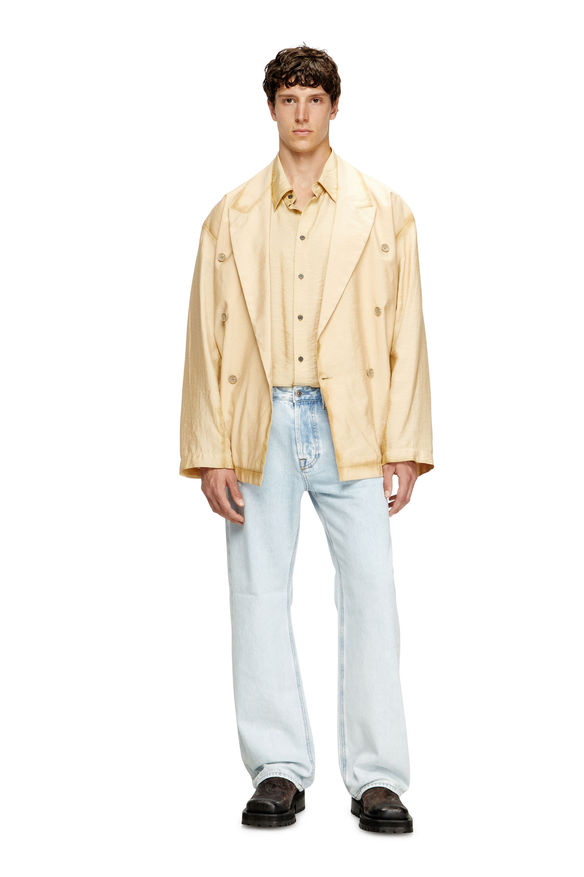 Diesel - Relaxed Jeans 1980 D-Eeper 09M74 Homme, Bleu Clair - Image 1