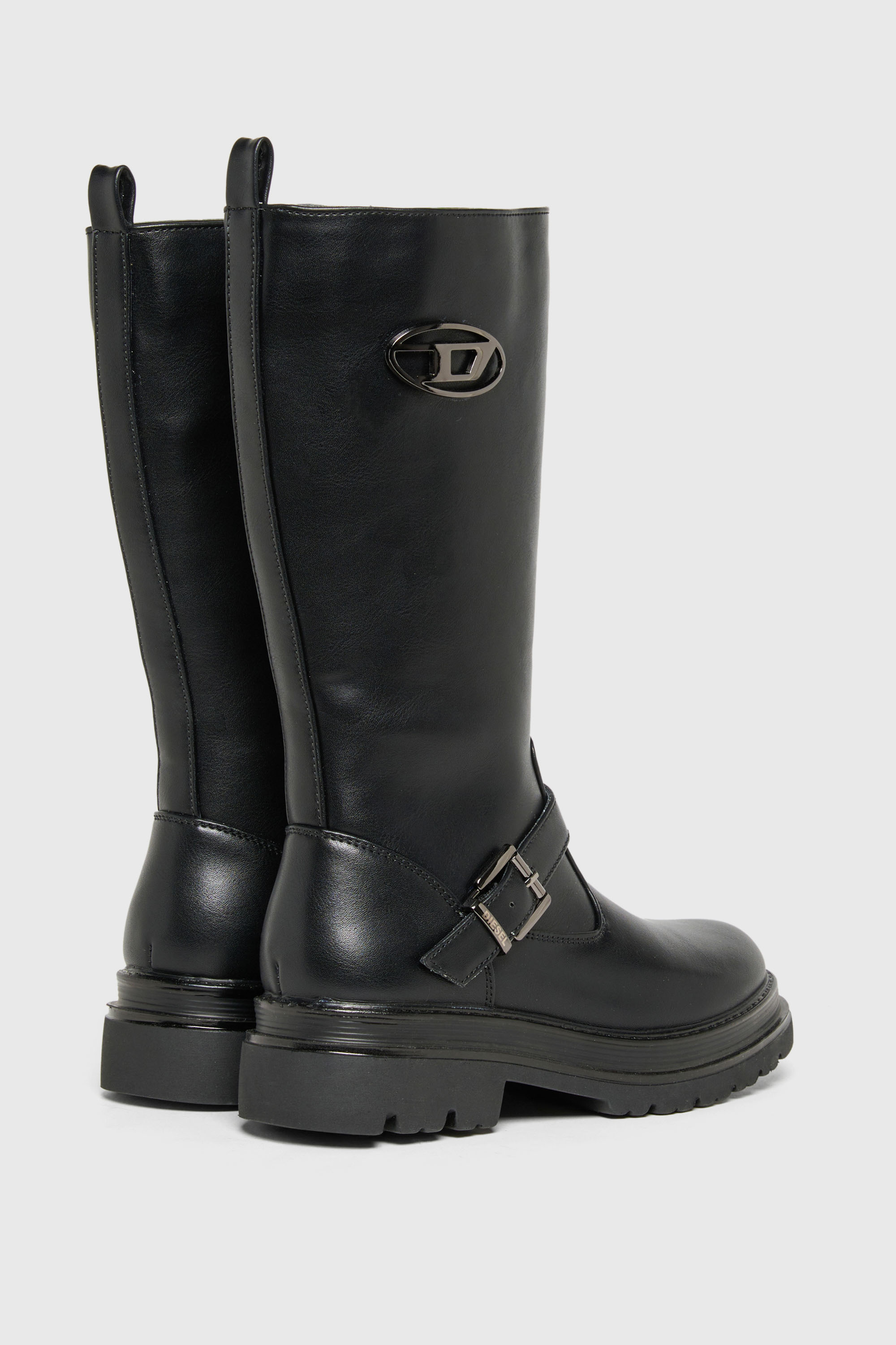 Diesel - D-KRILTY, D-Krilty - Bottes hautes avec d&eacute;tail boucle Mixte in Noir - 3