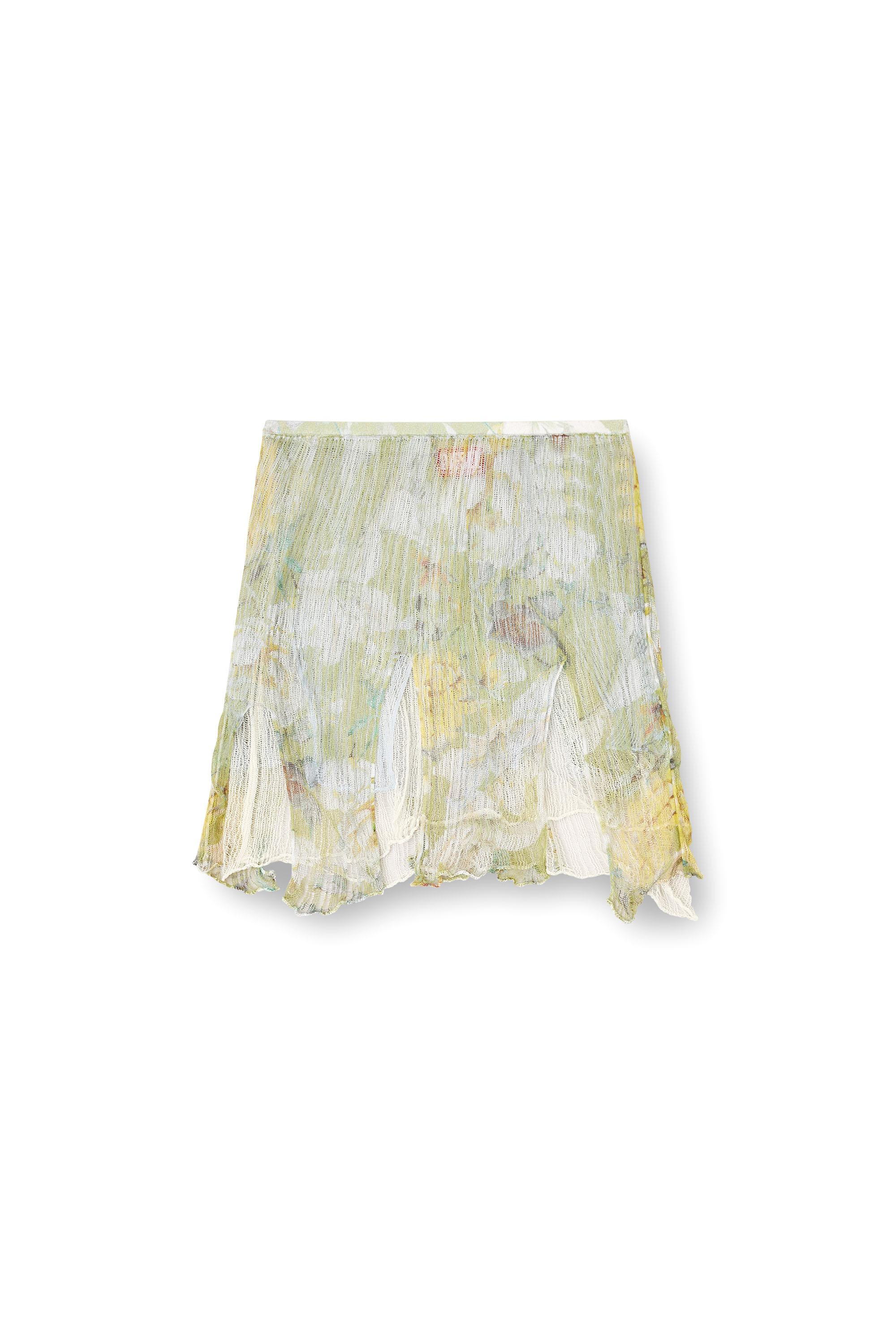 Diesel - M-ATREIUS, Jupe en maille florale avec effet vieilli Femme in Polychrome - 3