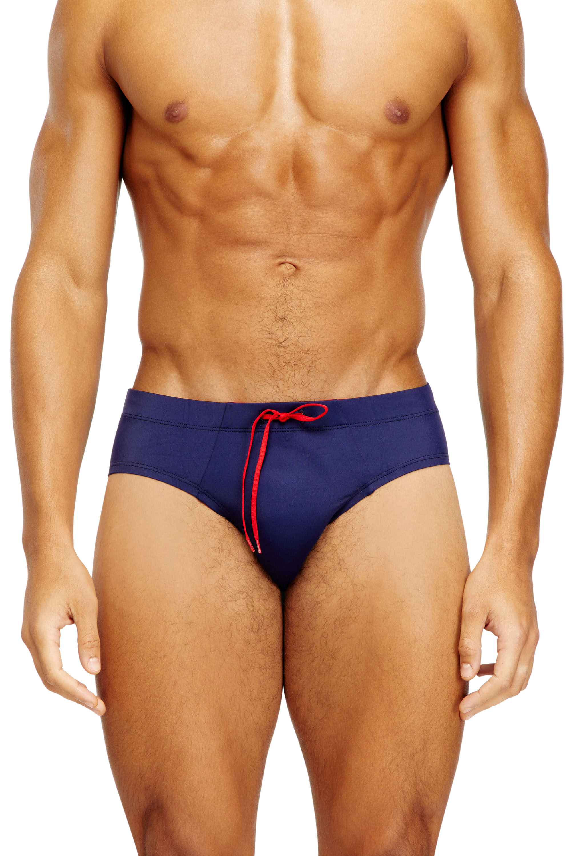 Diesel - ALFIE-D-CORE, Maillot de bain en lycra avec logo au dos Homme in Bleu - 1