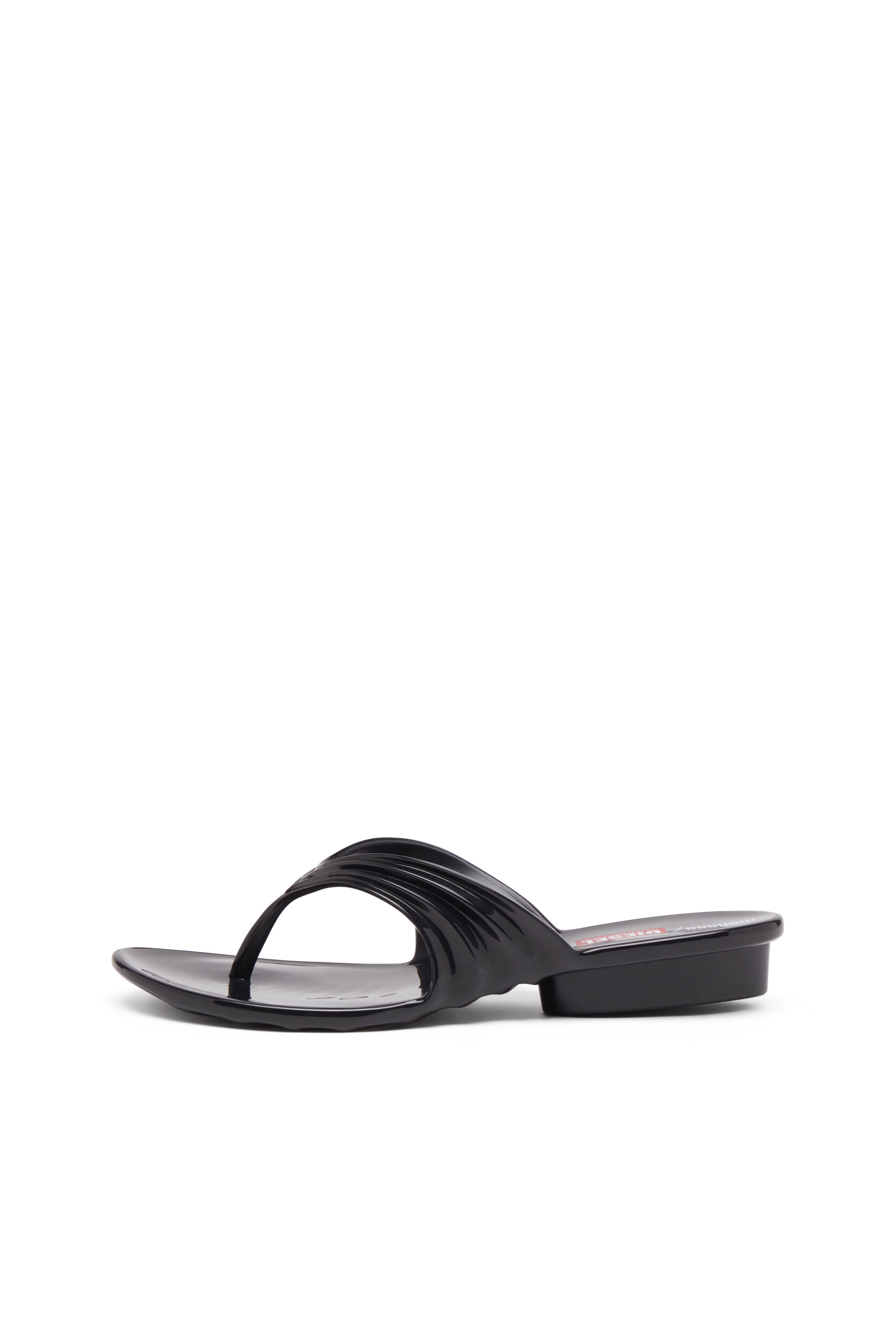 Diesel - MELISSA QUANTUM THONG, Tong sculpturale en Melflex® Femme in Noir - 8