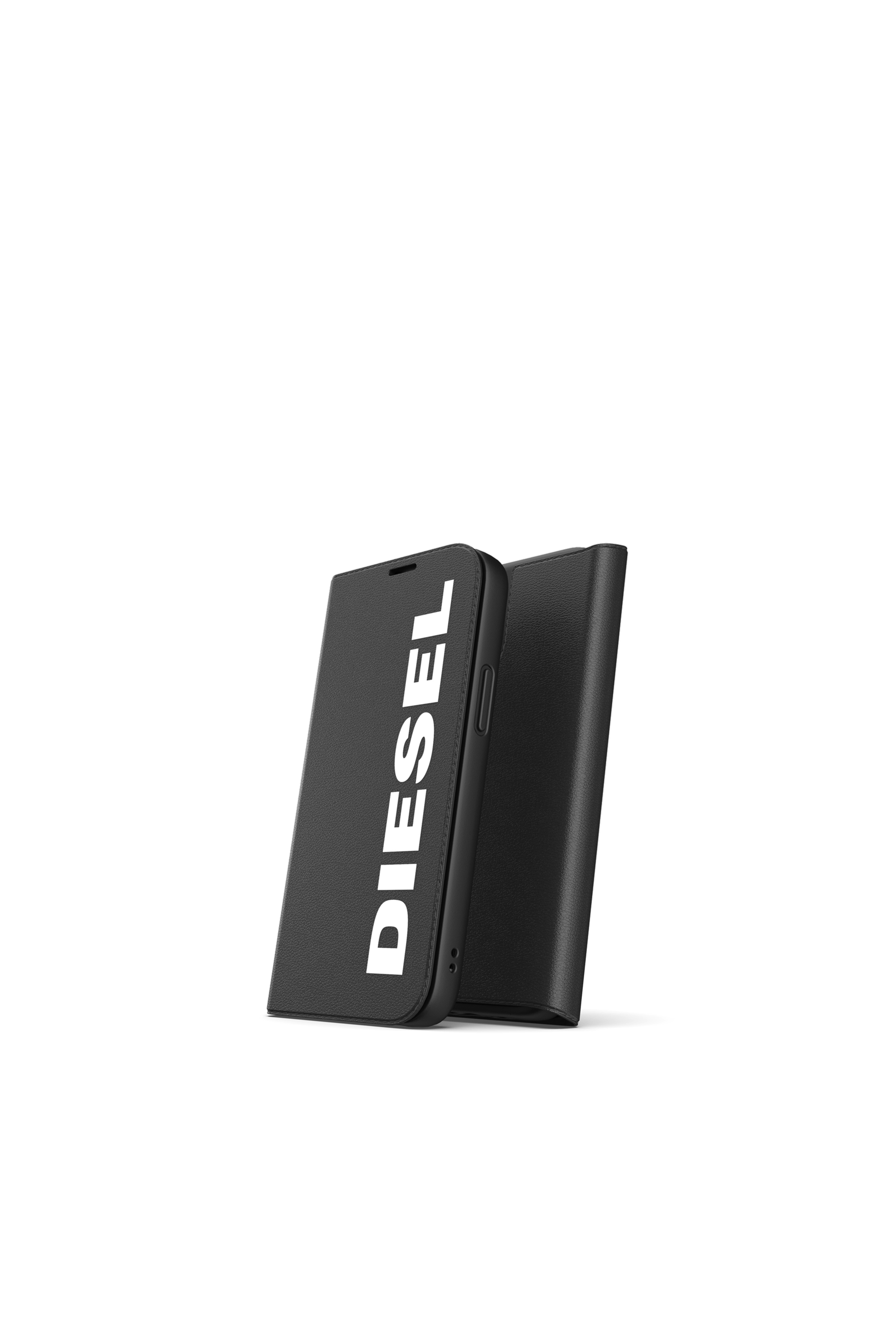 Diesel - 42485 BOOKLET CASE, Étui folio pur iPhone 12 Mini Mixte in Noir - 3