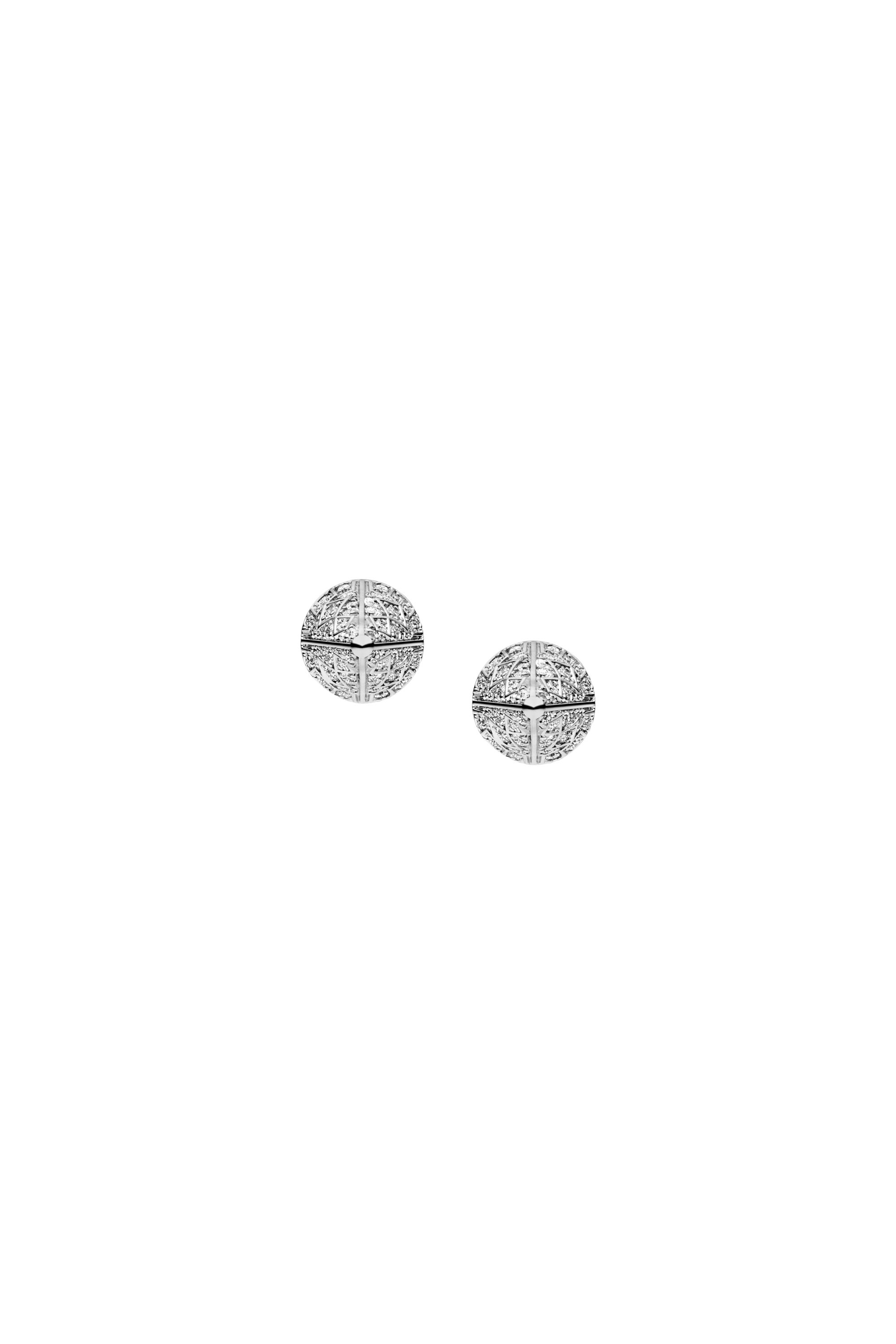Diesel - DX1658040 JEWELLERY, Boucles d'oreilles clous en laiton ton argent&eacute; Mixte in Gris argent&eacute; - 2