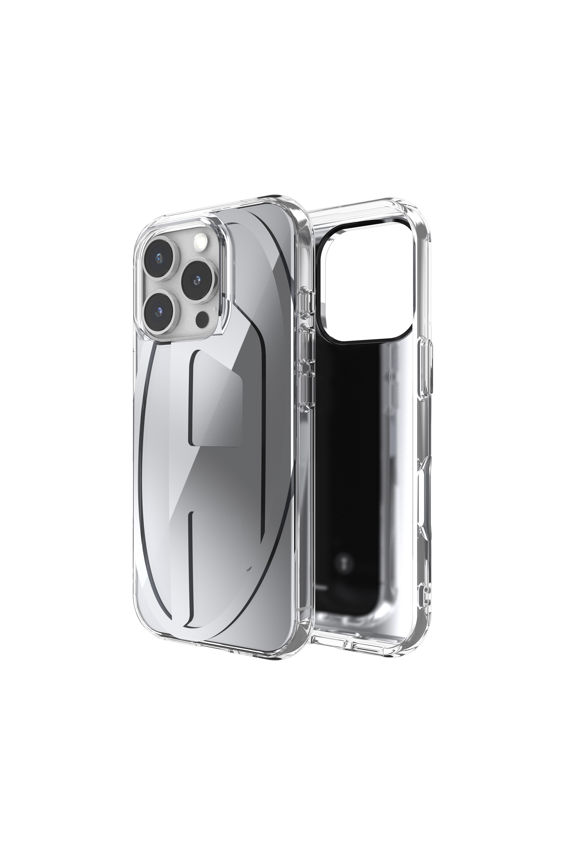 Diesel - 60160 AOP CASE, Coque miroir pour l'iP 16 Pro Mixte in Gris - 1