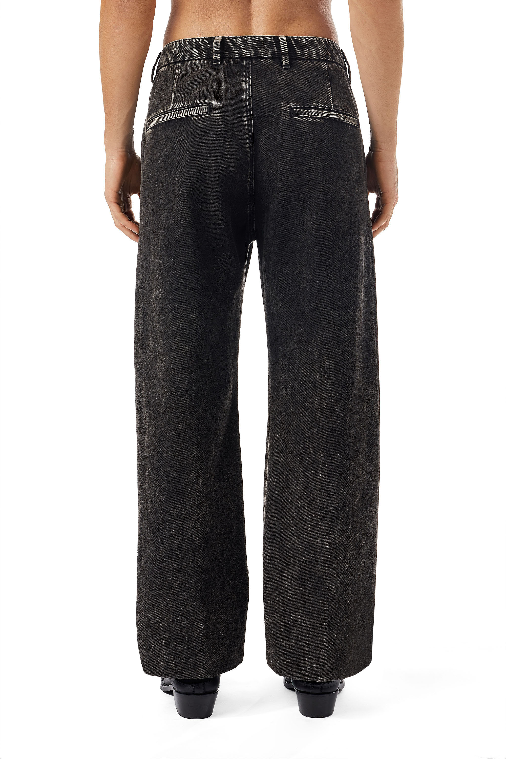 Diesel - Straight Jeans D-Chino-Work 09B87, Black/Dark grey - Image 3