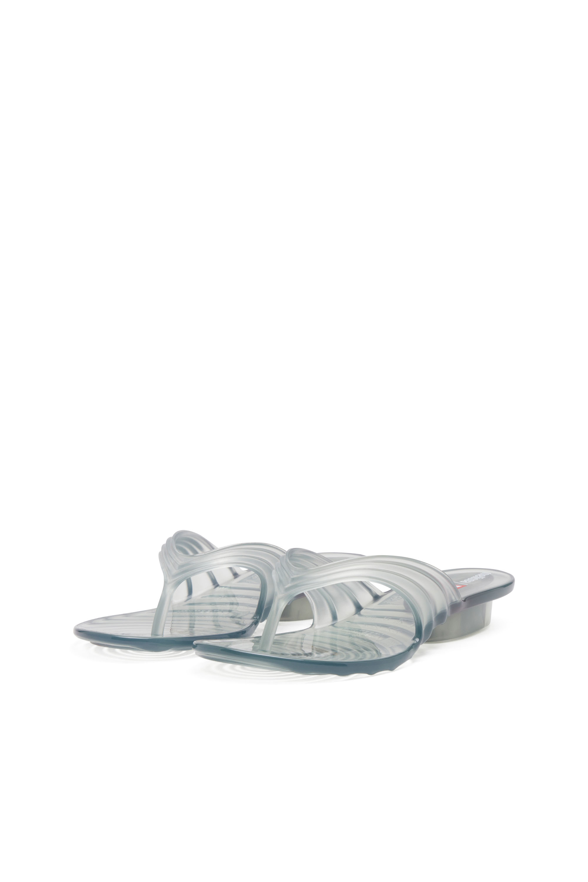 Diesel - MELISSA QUANTUM THONG, Tong sculpturale en Melflex® Femme in Gris - 9