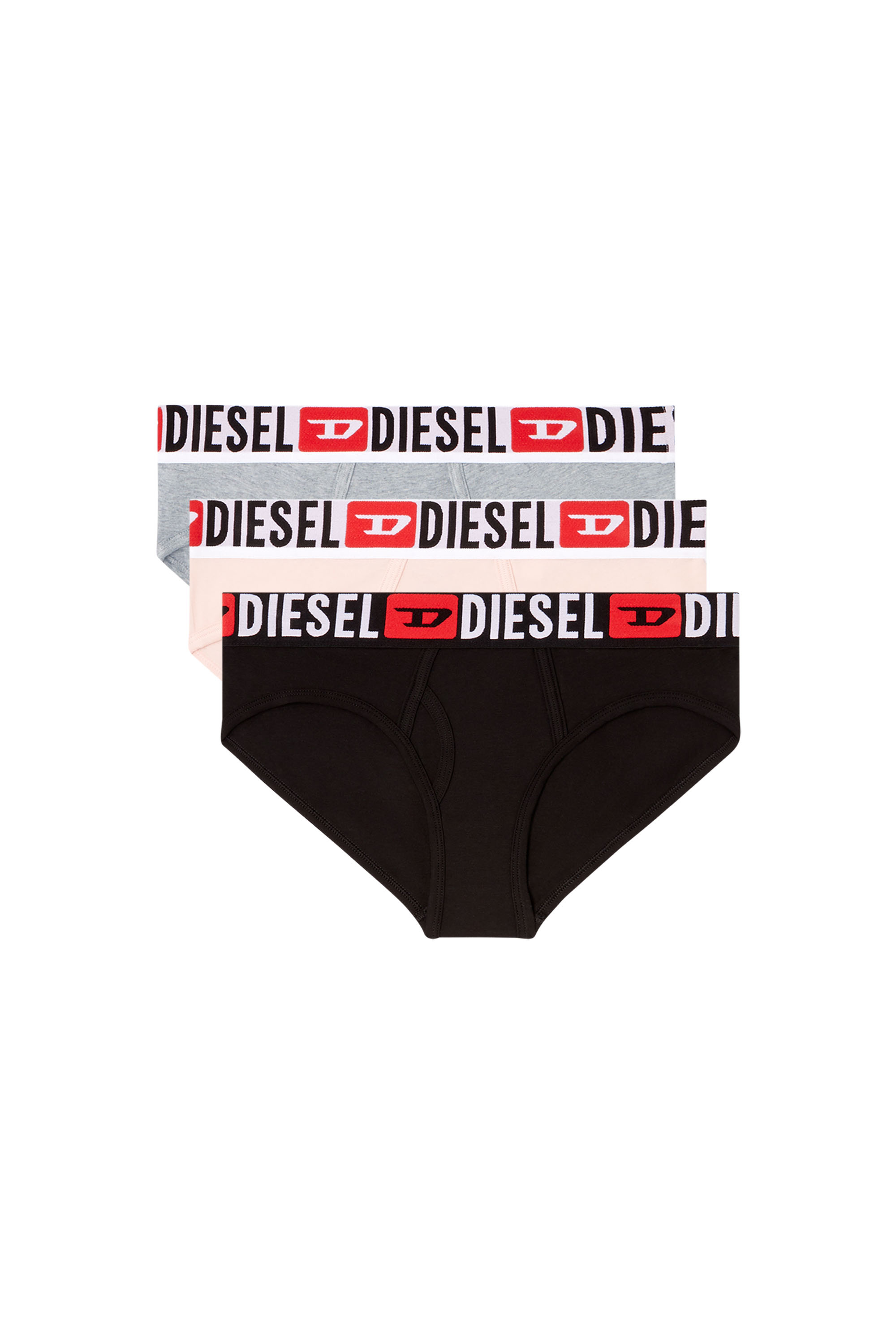 Diesel - OXY-D-CORE-3PACK, Lot de trois culottes avec maxi logo à la taille Femme in Polychrome - 2