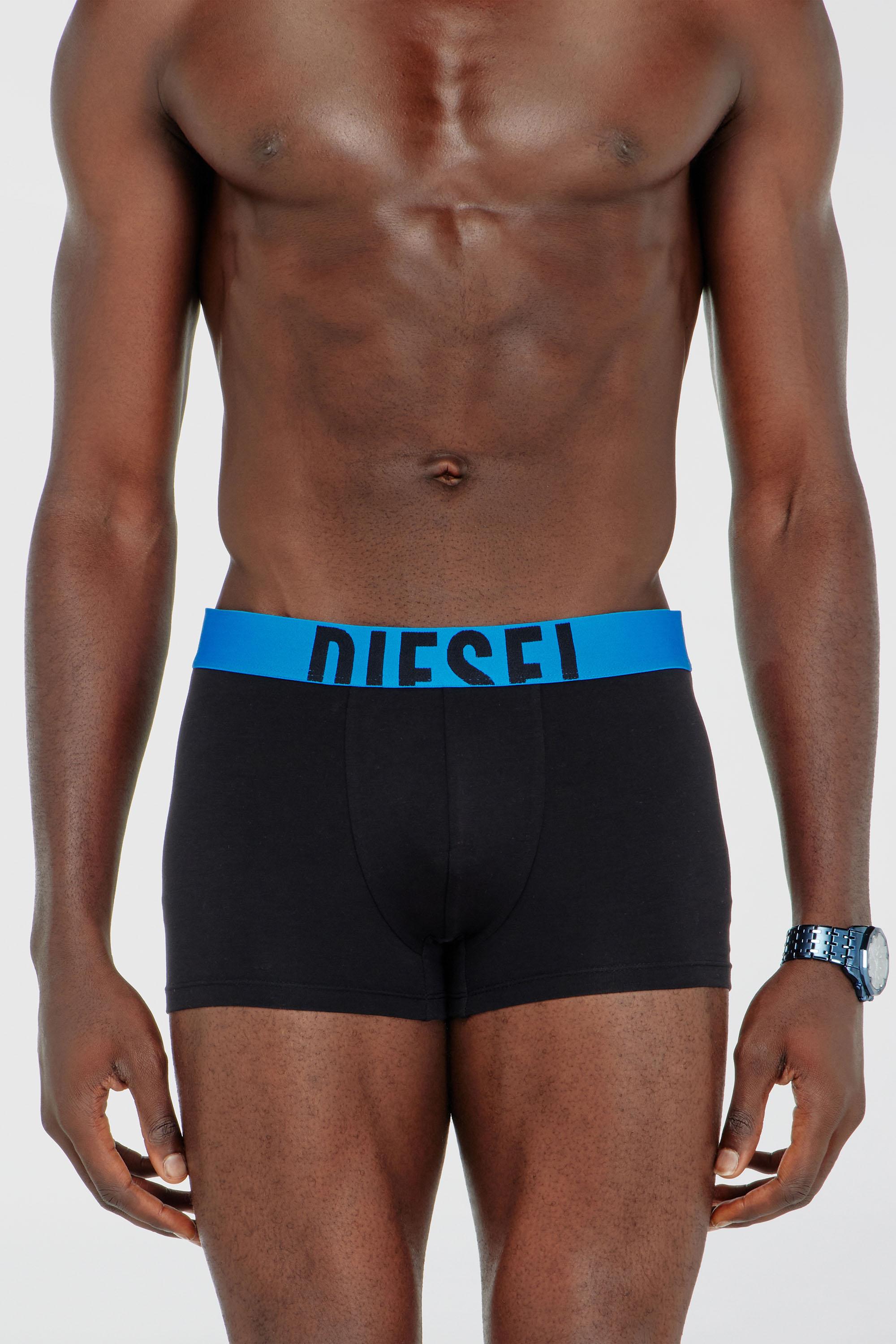 Diesel - DAMIEN-D-POP-3PACK-40, Lot de trois boxers en coton stretch Homme in Noir - 2