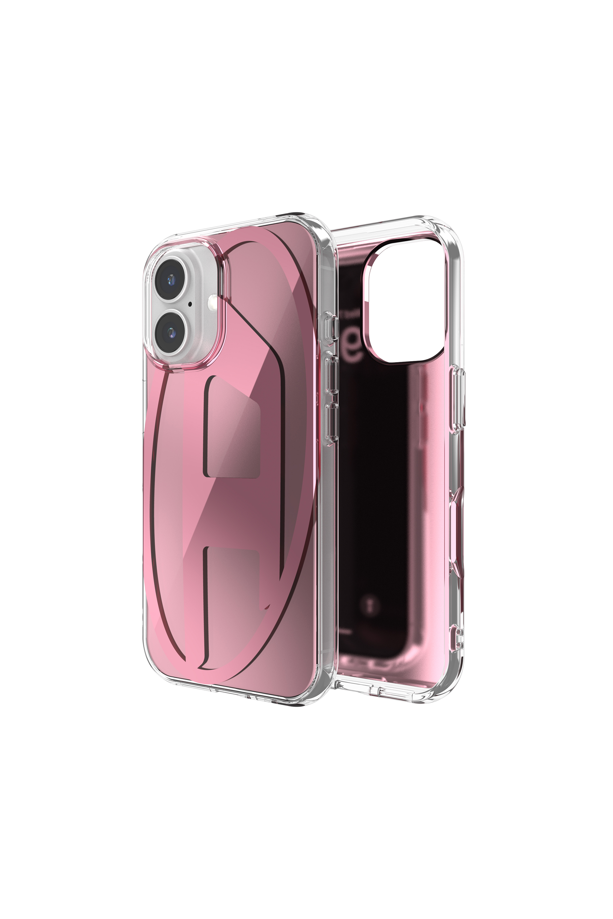 Diesel - 60163 AOP CASE, Coque miroir pour l'iP 16 Mixte in Rose - 1