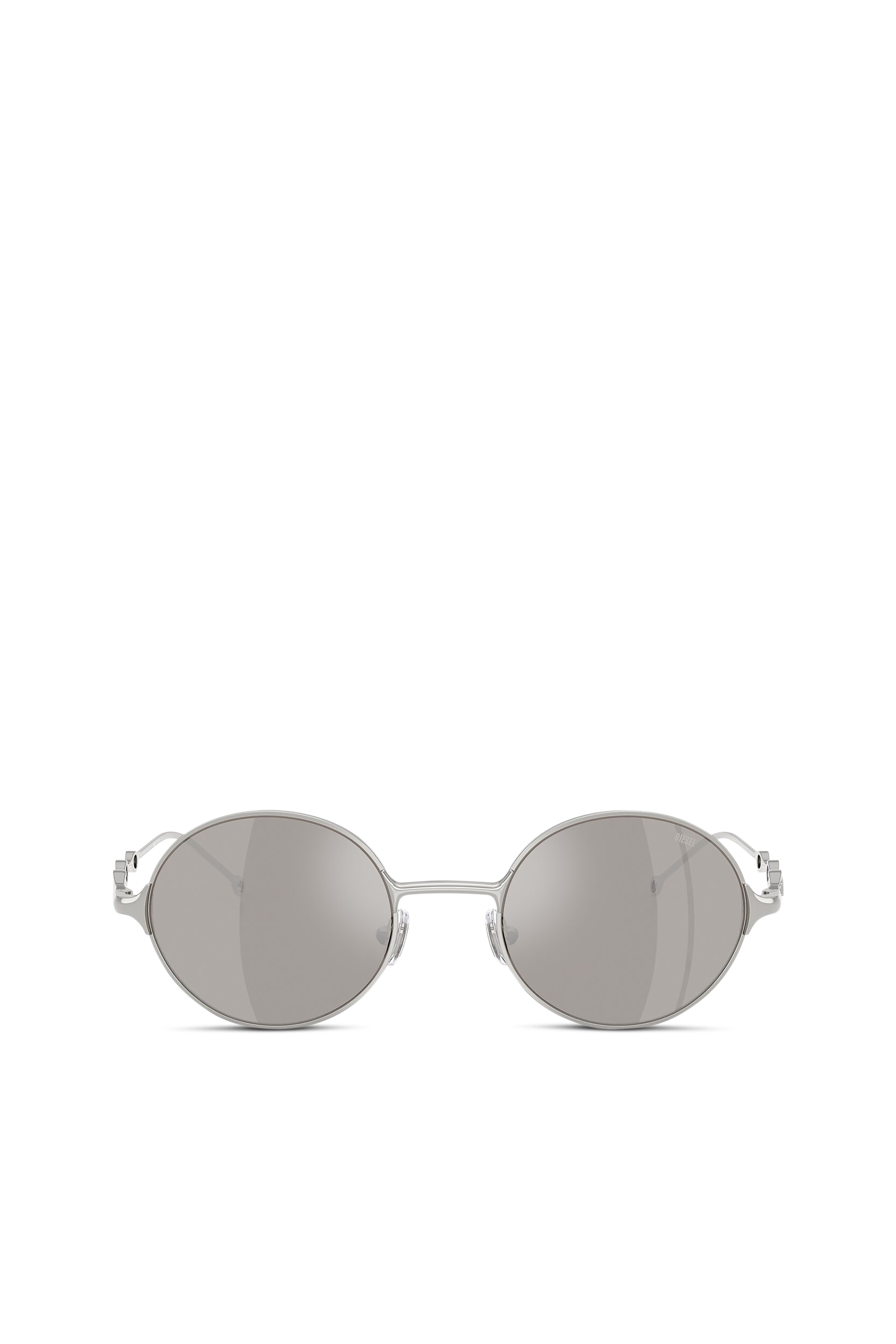 Diesel - 0DL1008, Lunettes de soleil rondes Mixte in Gris argenté - 1