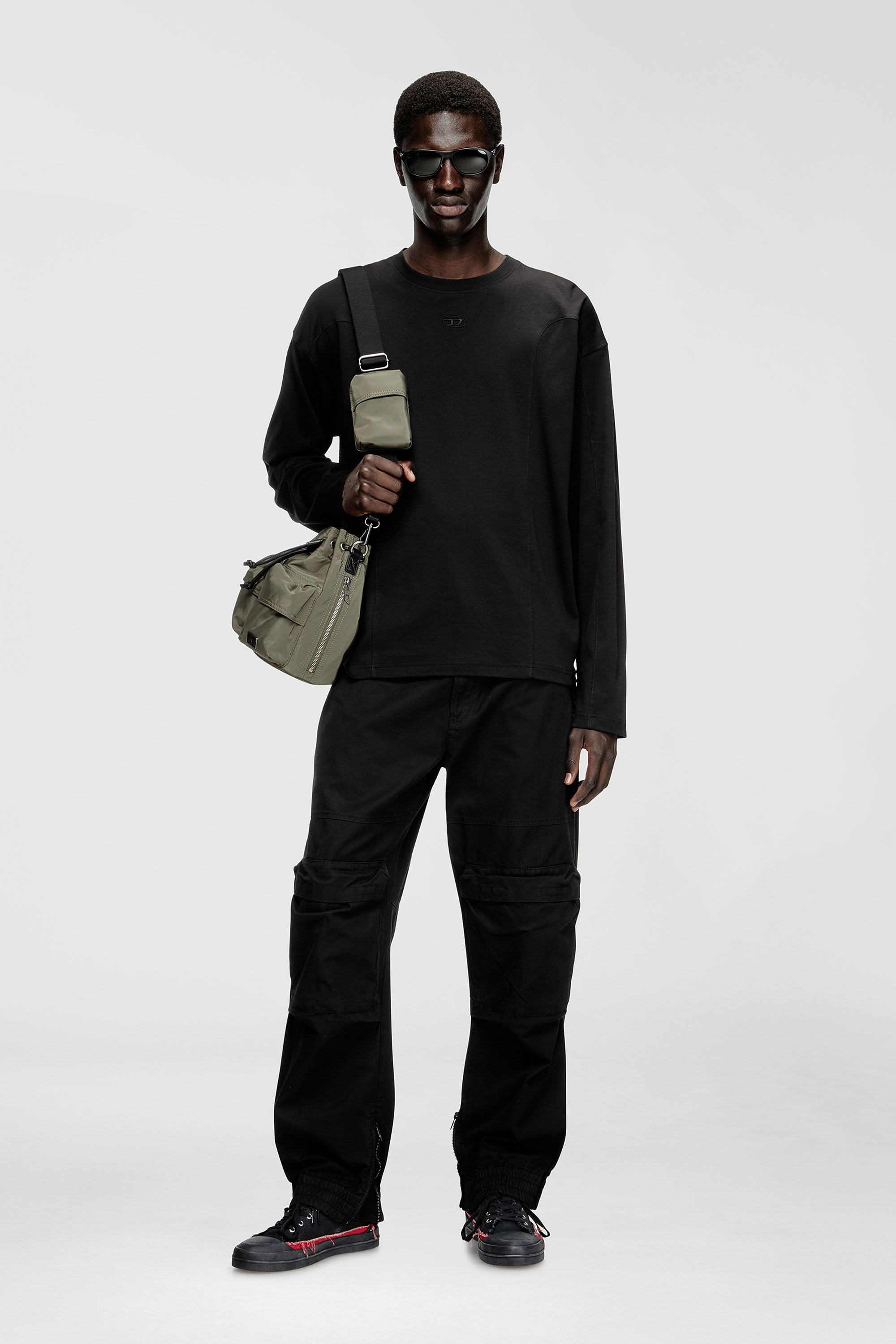 Diesel - S-D-VERSE MID II, S-D-Verse-Baskets montantes en toile vieillie Homme in Polychrome - 2