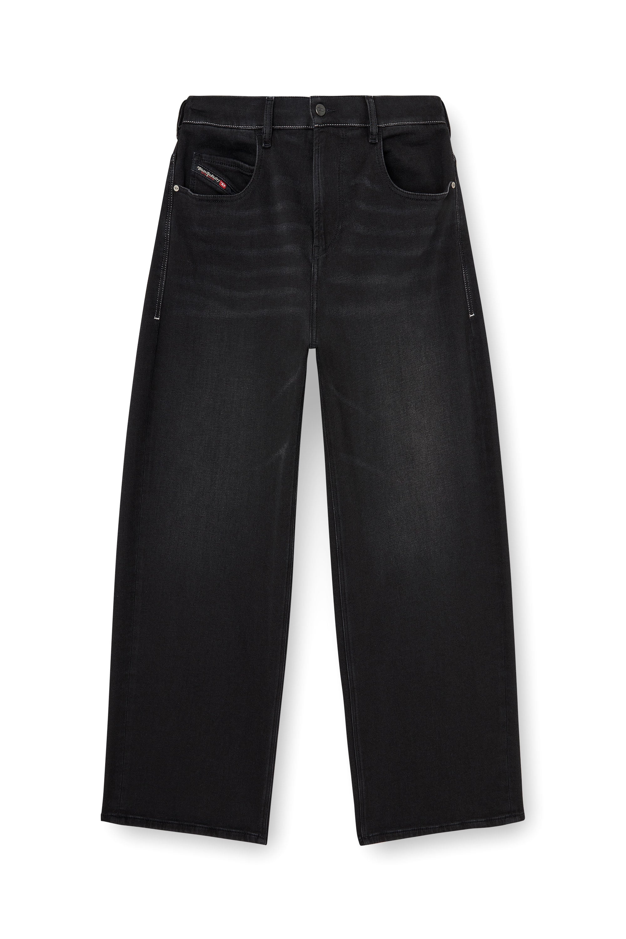Diesel - Relaxed 2097 D-Enim-M Joggjeans&reg; 09P90 Mixte, Noir/Gris fonc&eacute; - Image 4