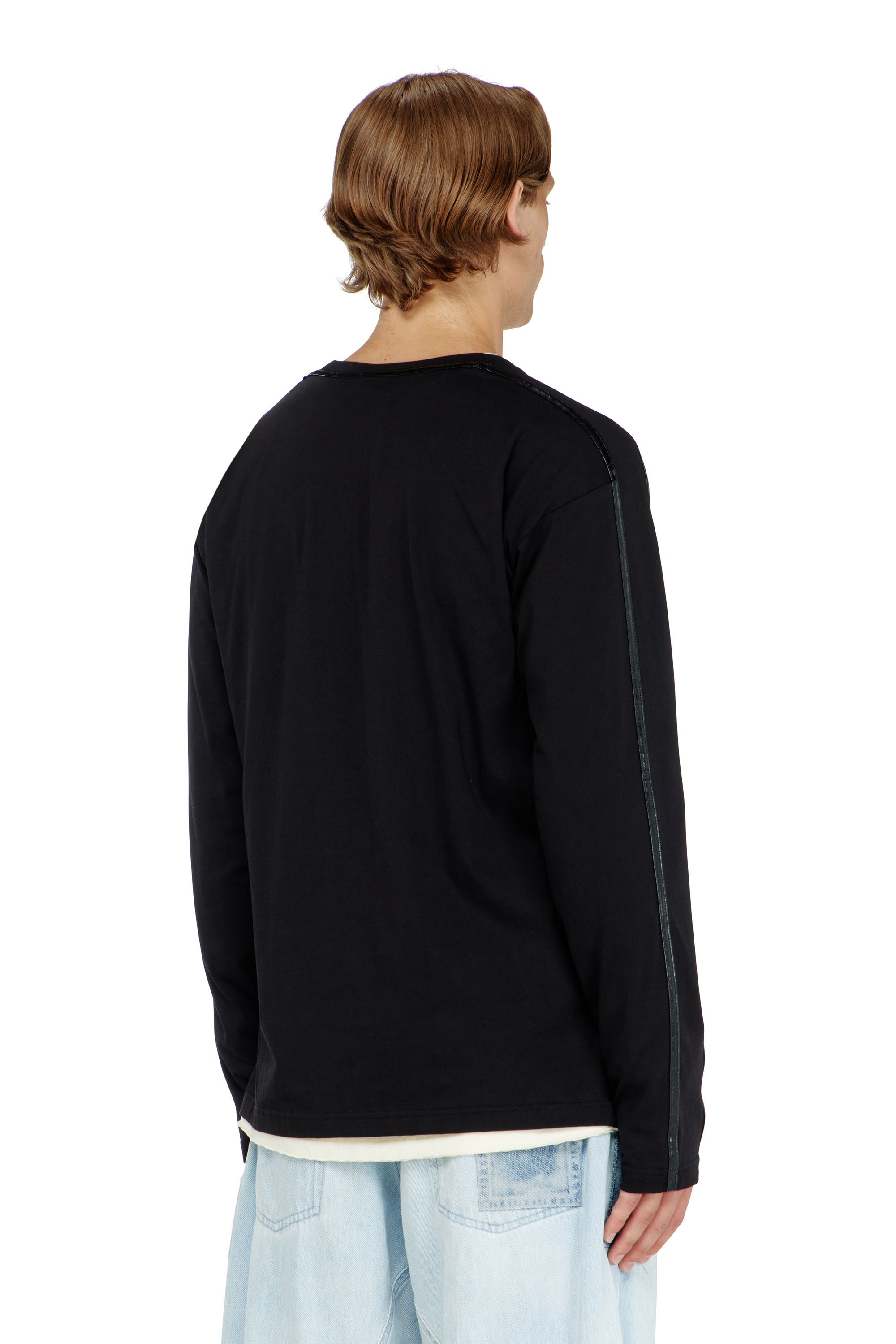 Diesel - T-NORM-LS-FL, Man's Long-sleeve T-shirt with tonal trims in null - 4