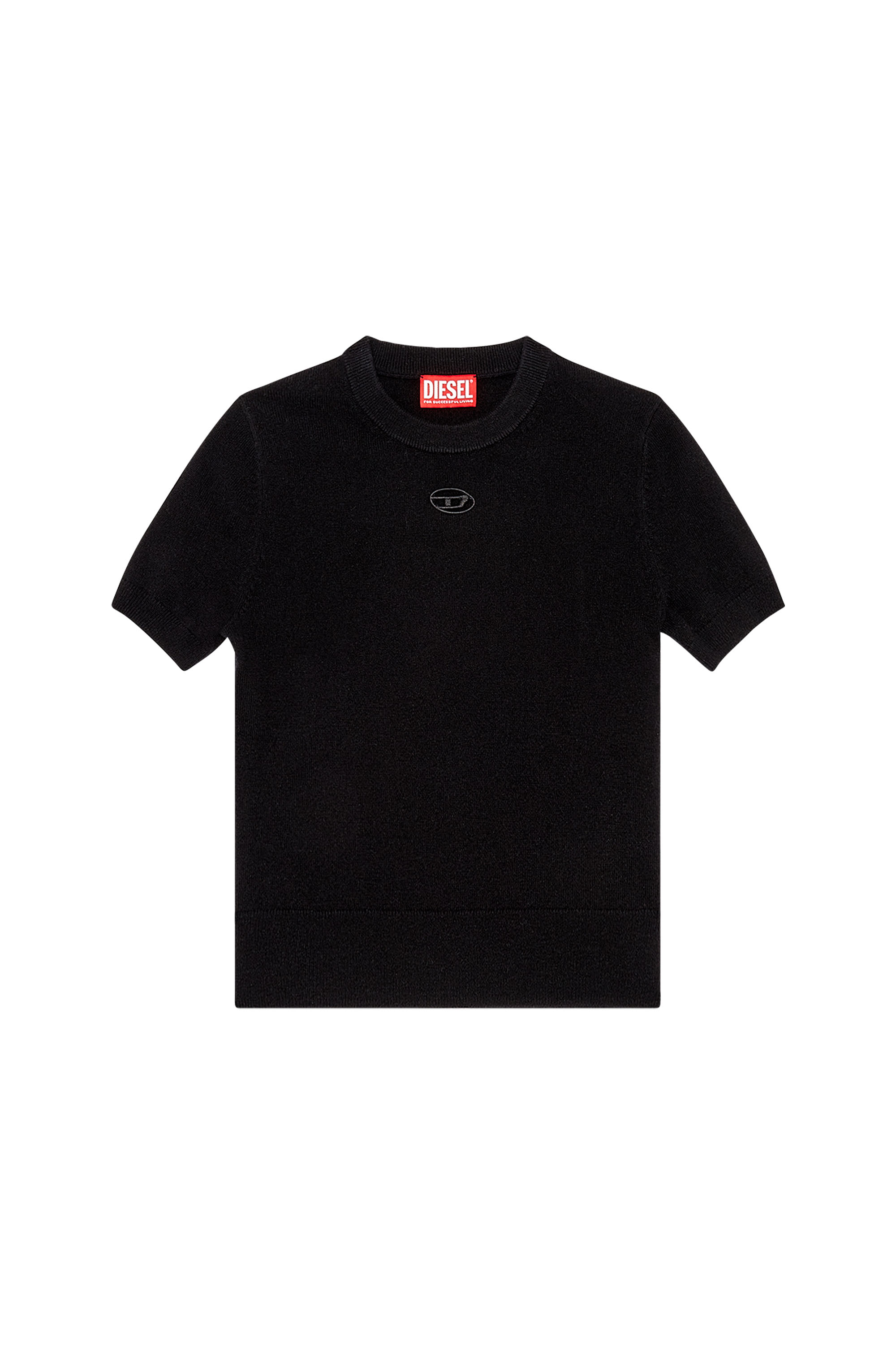 Diesel - M-ARGA, Top en laine et cachemire Femme in Noir - 2