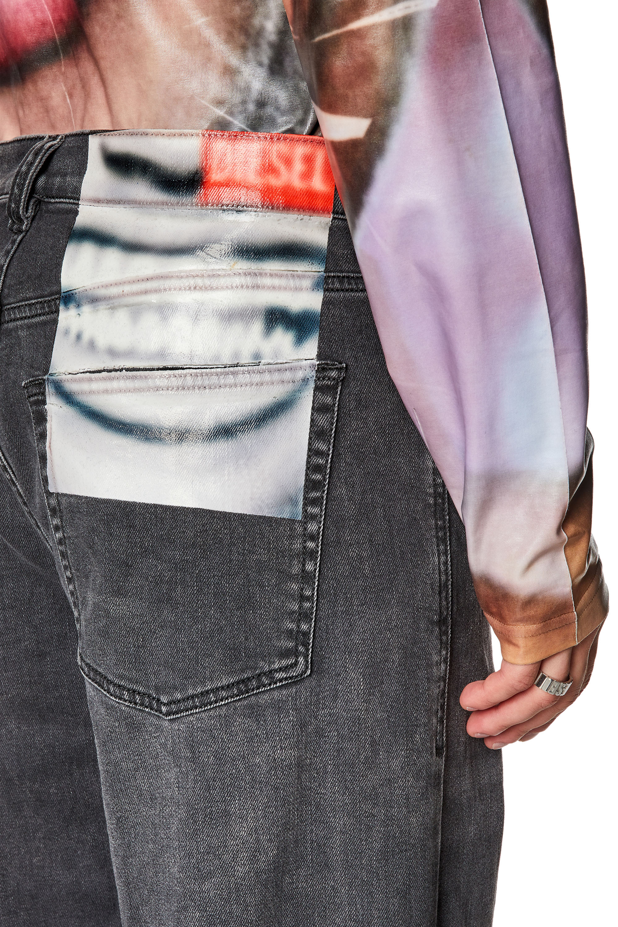 Diesel - Straight Jeans 2010 D-Macs 09I13, Black/Dark grey - Image 3