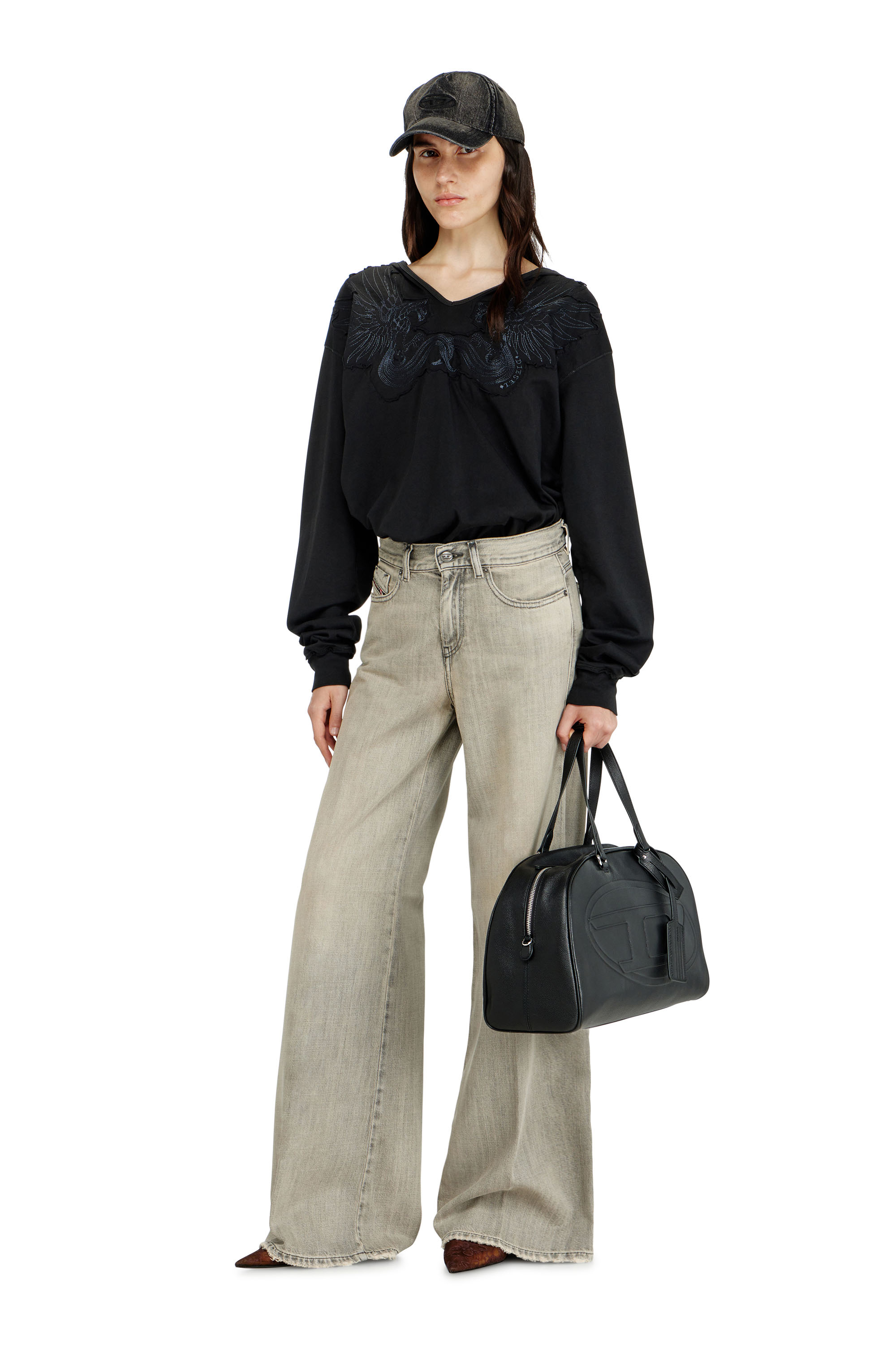 Diesel - Flare Jeans 1978 D-Akemi 068RU Femme, Gris - Image 2