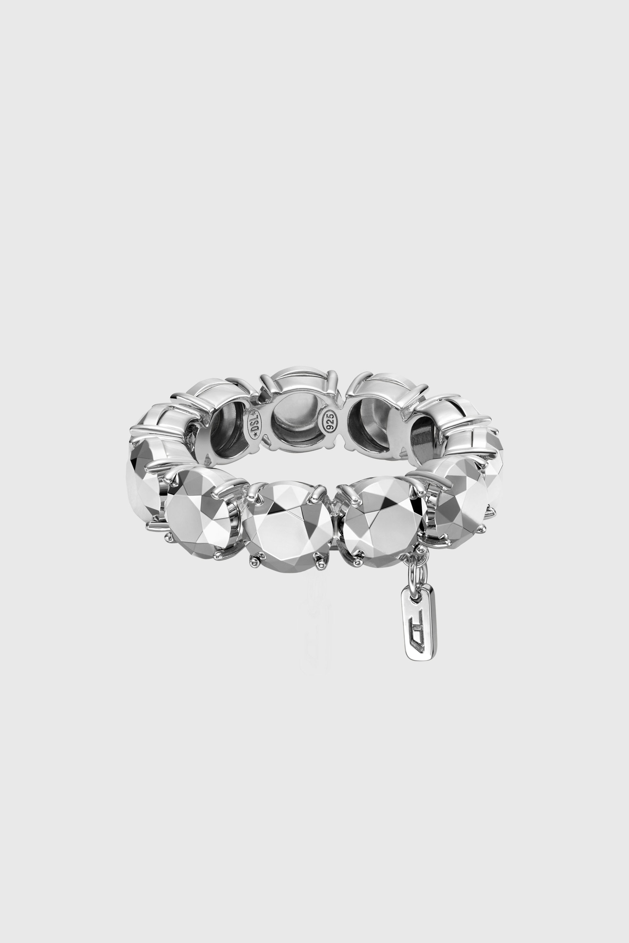 Diesel - DL1359040 STERLING SILVER JEWEL, Bague en argent sterling Mixte in Gris argent&eacute; - 2