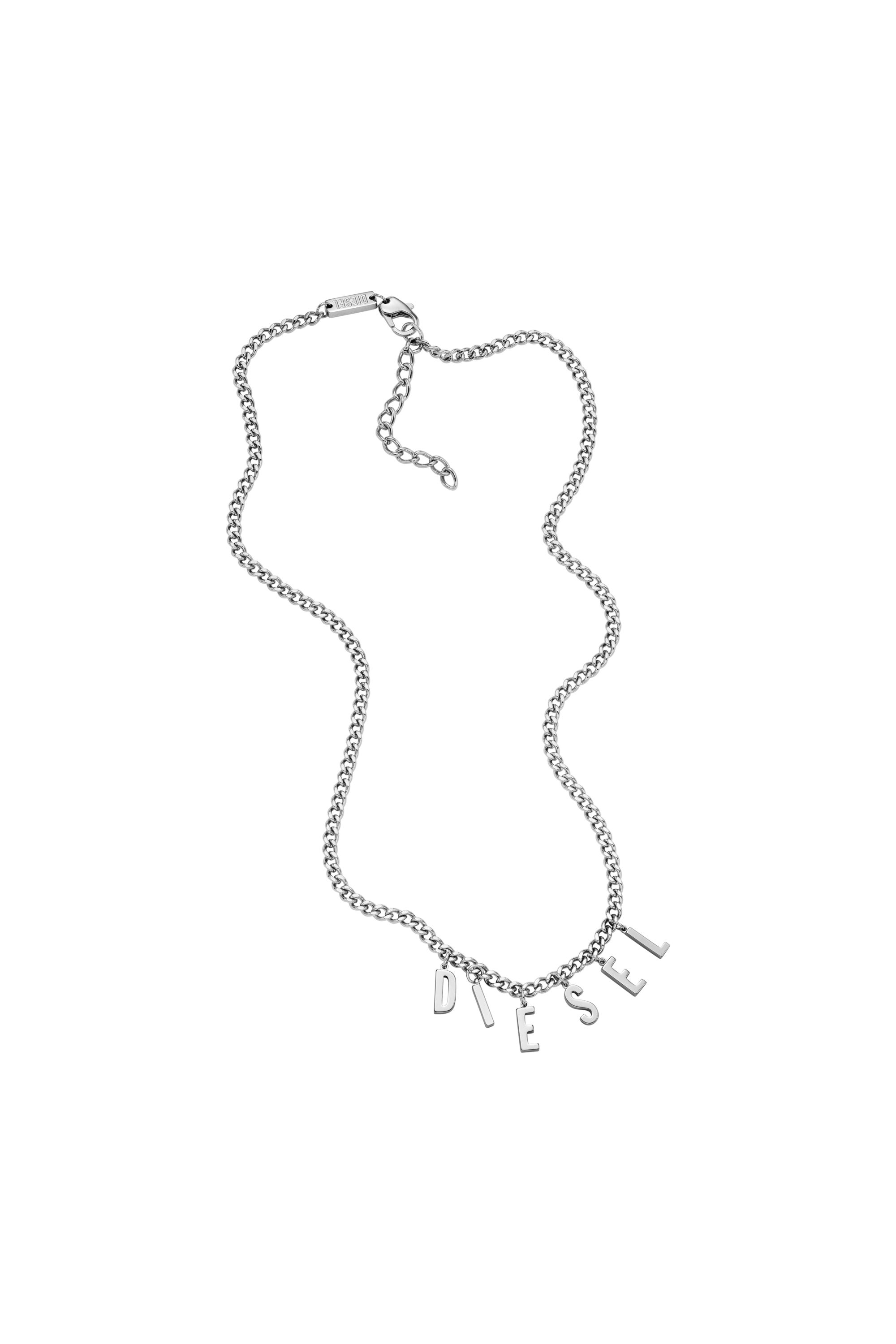 Diesel - DX1494, Unisex Stainless steel chain necklace in Silver - Image 2
